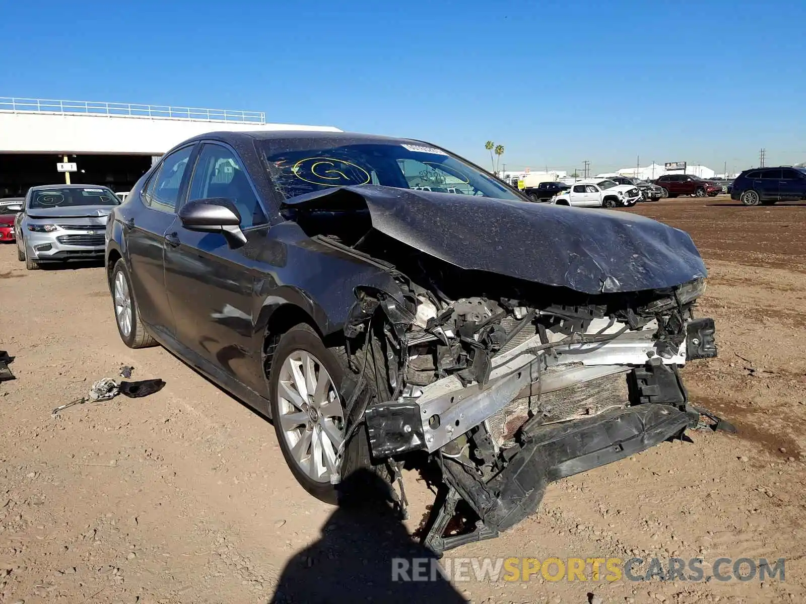 1 Photograph of a damaged car 4T1B11HK9KU856468 TOYOTA CAMRY 2019