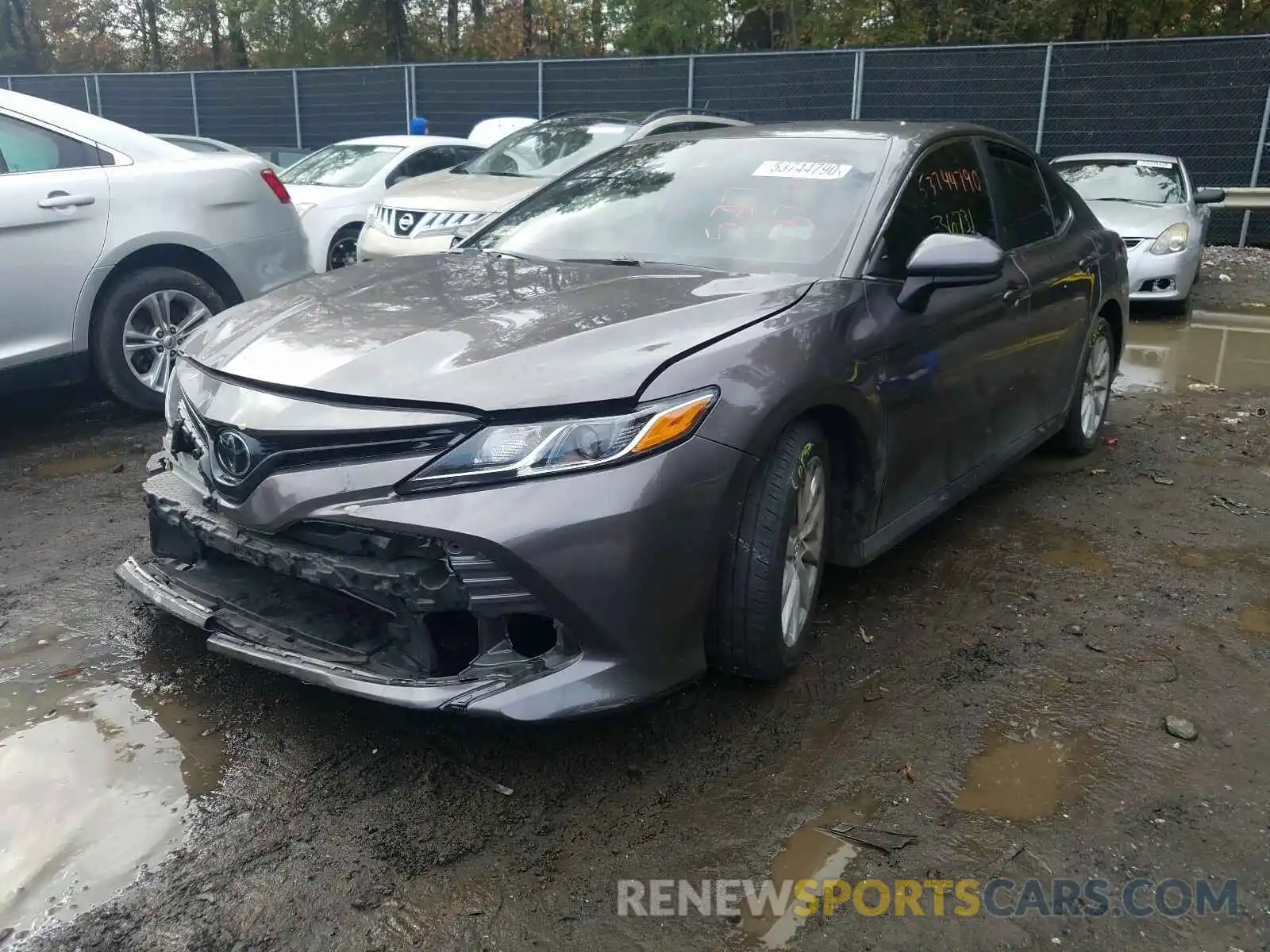 2 Photograph of a damaged car 4T1B11HKXKU162873 TOYOTA CAMRY 2019