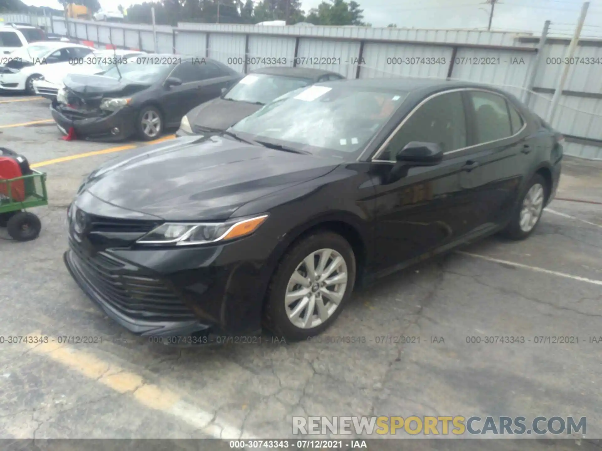 2 Photograph of a damaged car 4T1B11HKXKU164896 TOYOTA CAMRY 2019