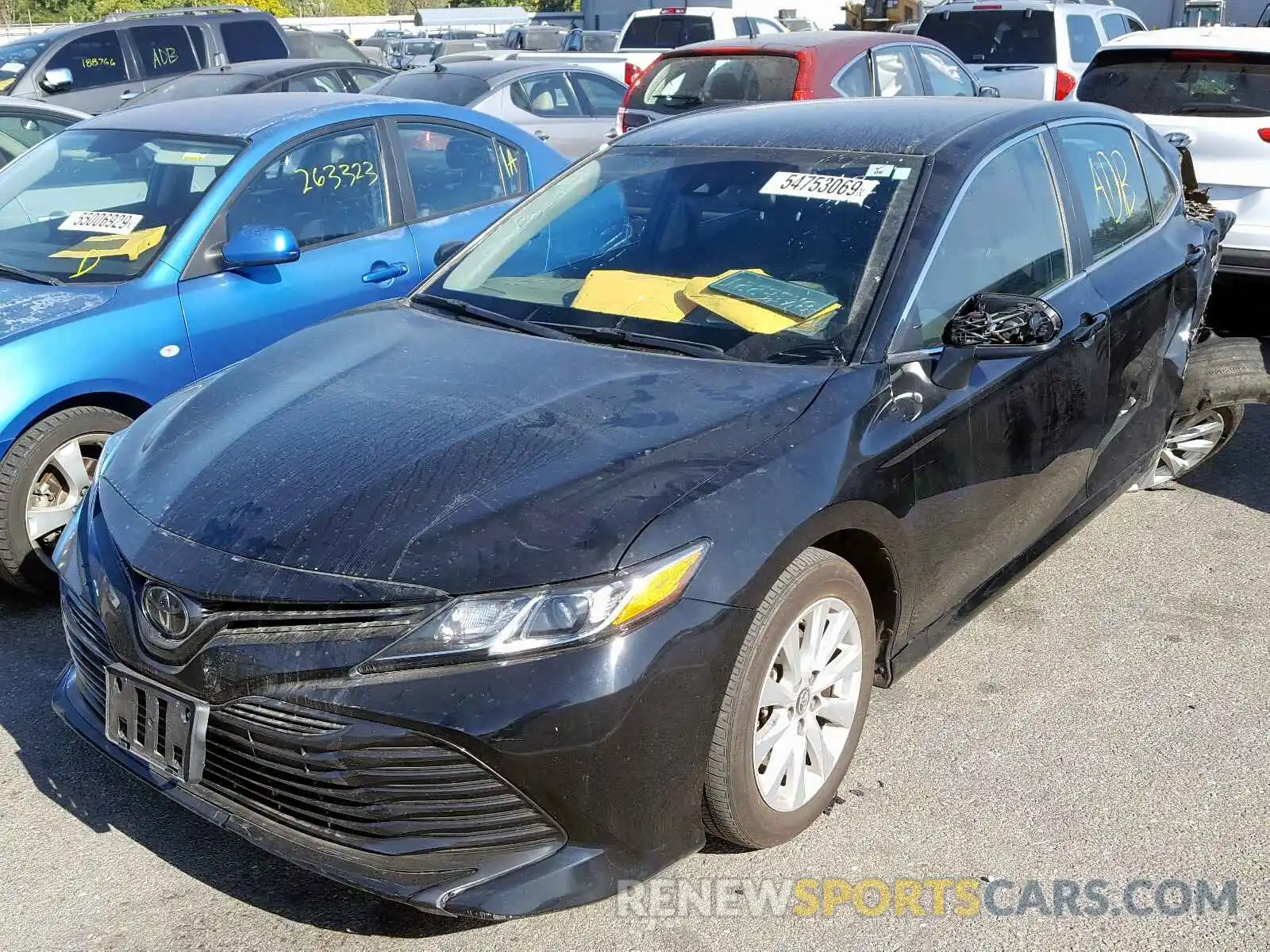 2 Photograph of a damaged car 4T1B11HKXKU167880 TOYOTA CAMRY 2019