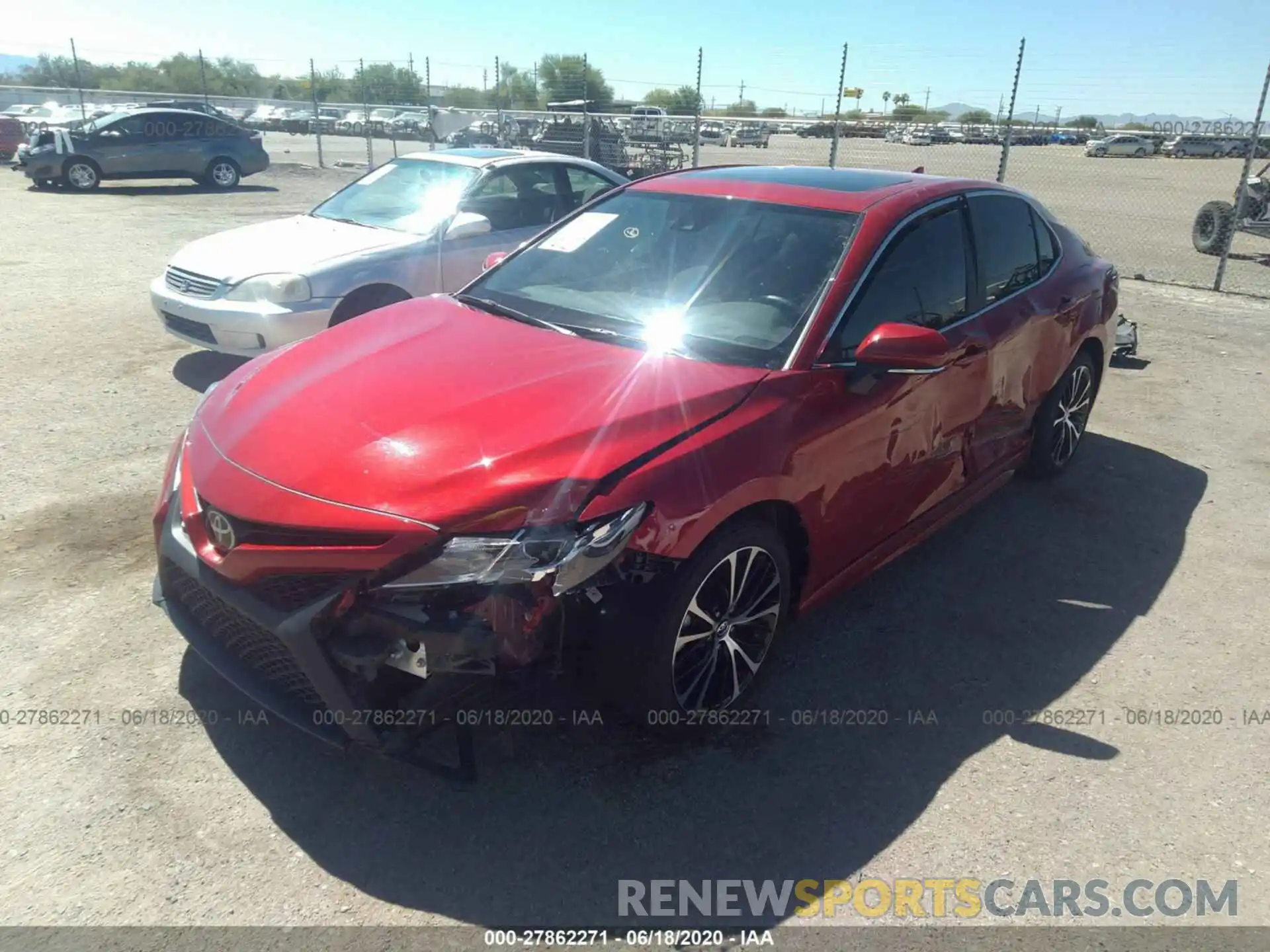 2 Photograph of a damaged car 4T1B11HKXKU169841 TOYOTA CAMRY 2019