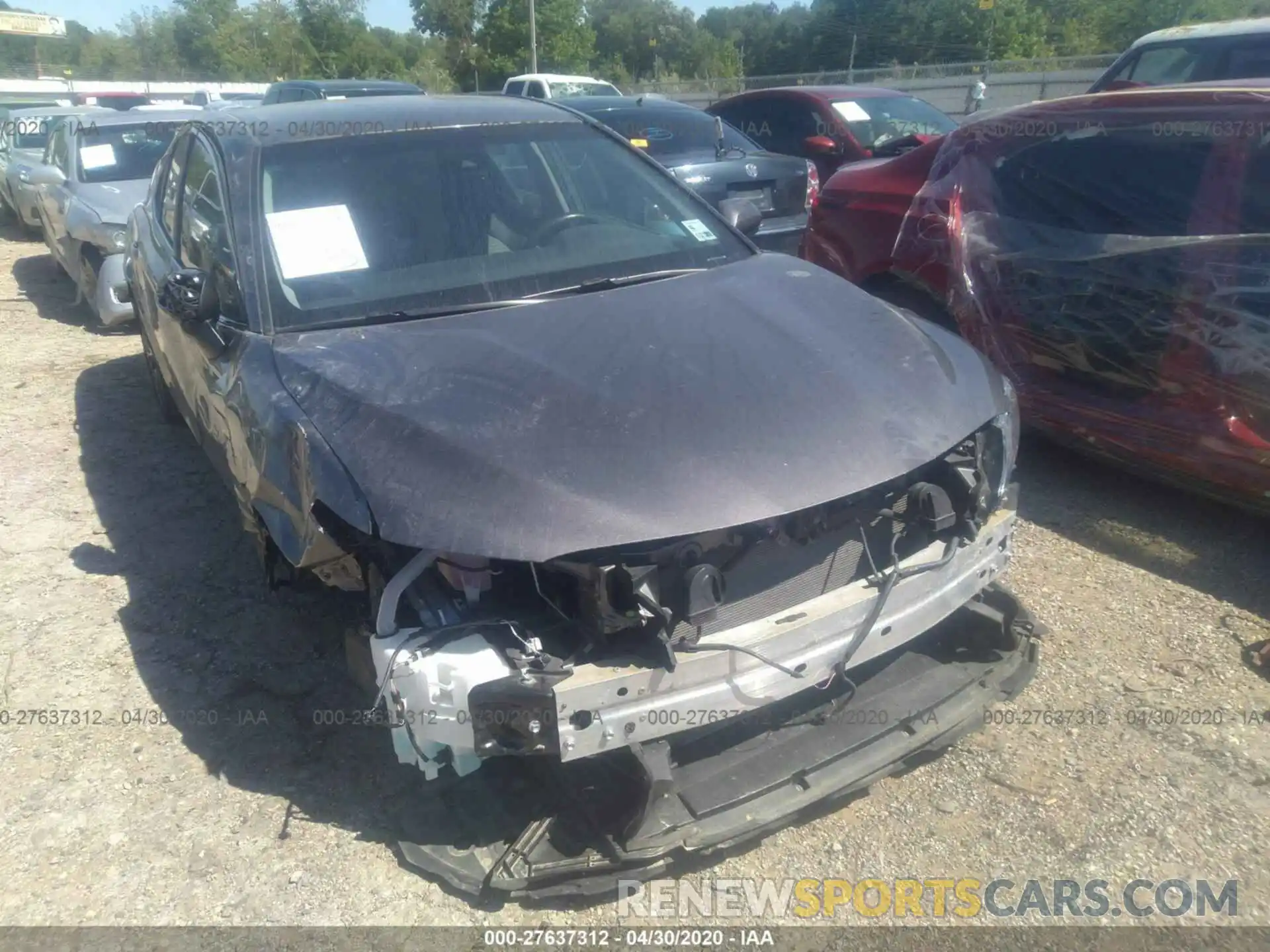 1 Photograph of a damaged car 4T1B11HKXKU170780 TOYOTA CAMRY 2019