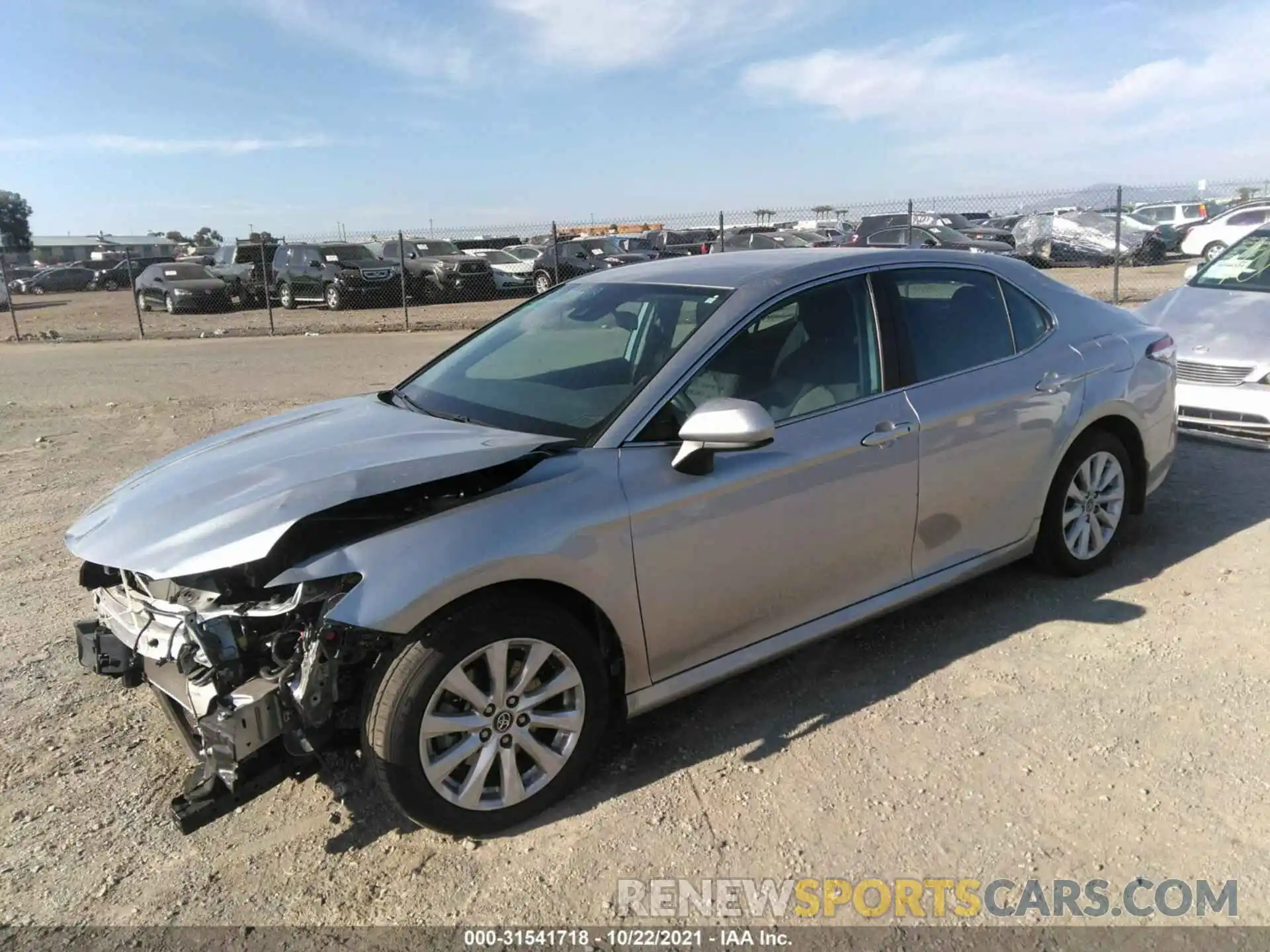 2 Photograph of a damaged car 4T1B11HKXKU171153 TOYOTA CAMRY 2019