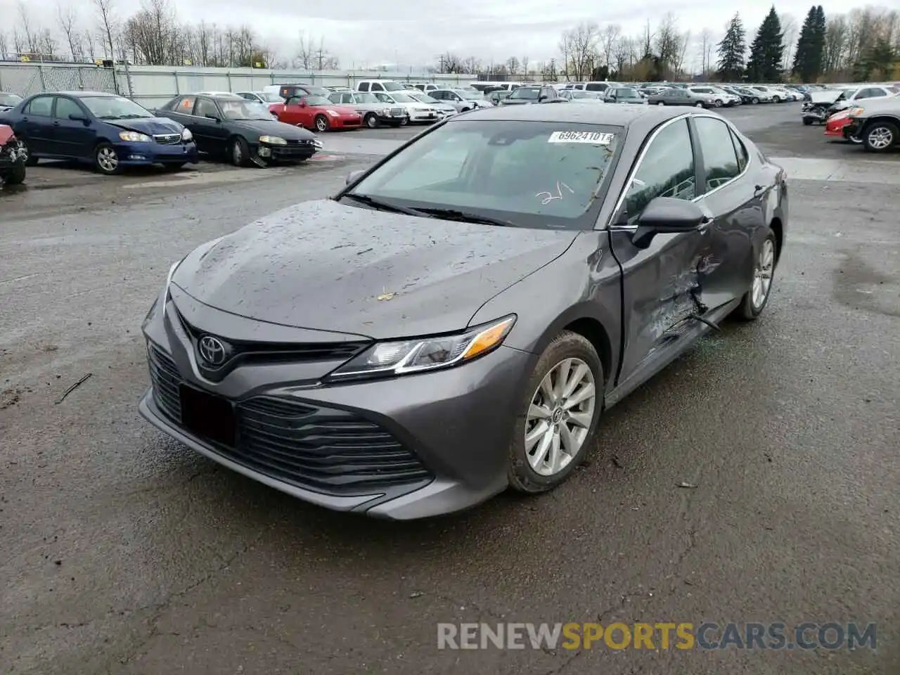 2 Photograph of a damaged car 4T1B11HKXKU171525 TOYOTA CAMRY 2019