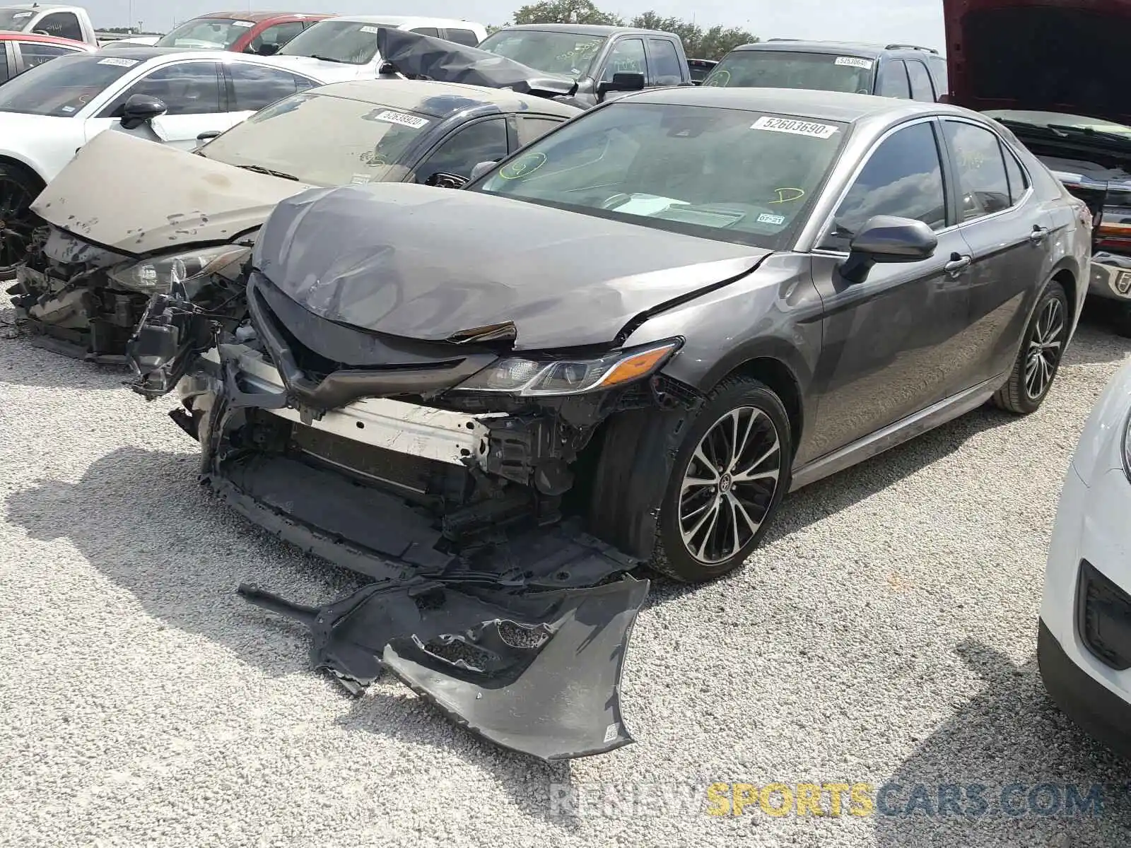 2 Photograph of a damaged car 4T1B11HKXKU174912 TOYOTA CAMRY 2019