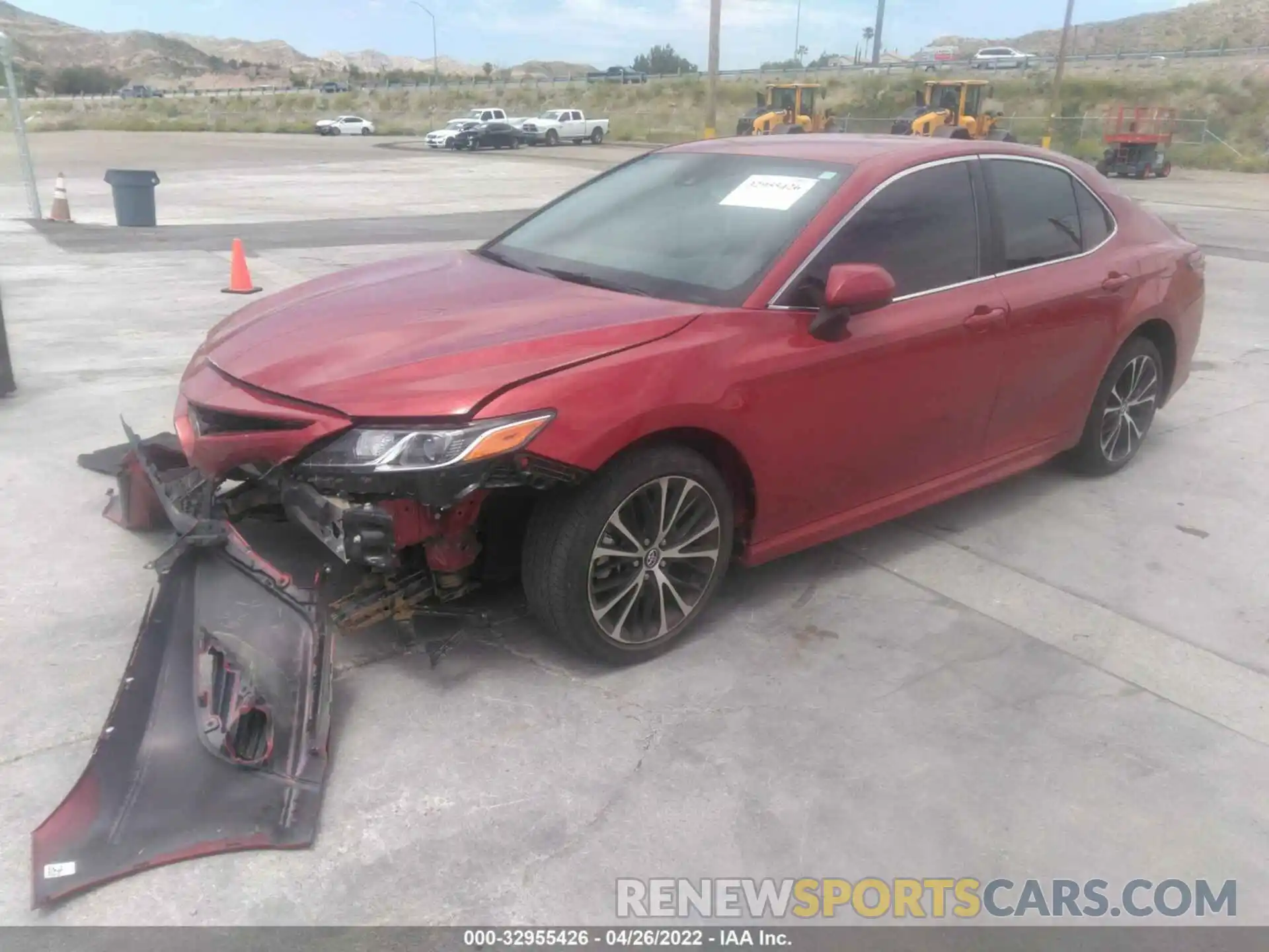 2 Photograph of a damaged car 4T1B11HKXKU177339 TOYOTA CAMRY 2019