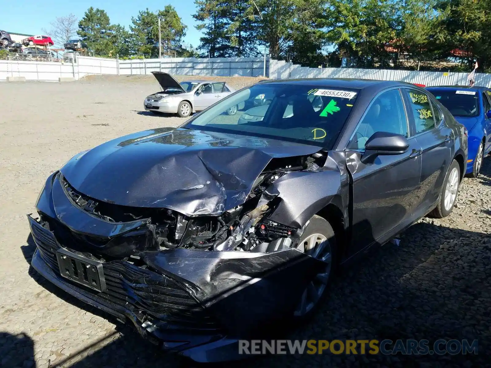 2 Photograph of a damaged car 4T1B11HKXKU180242 TOYOTA CAMRY 2019