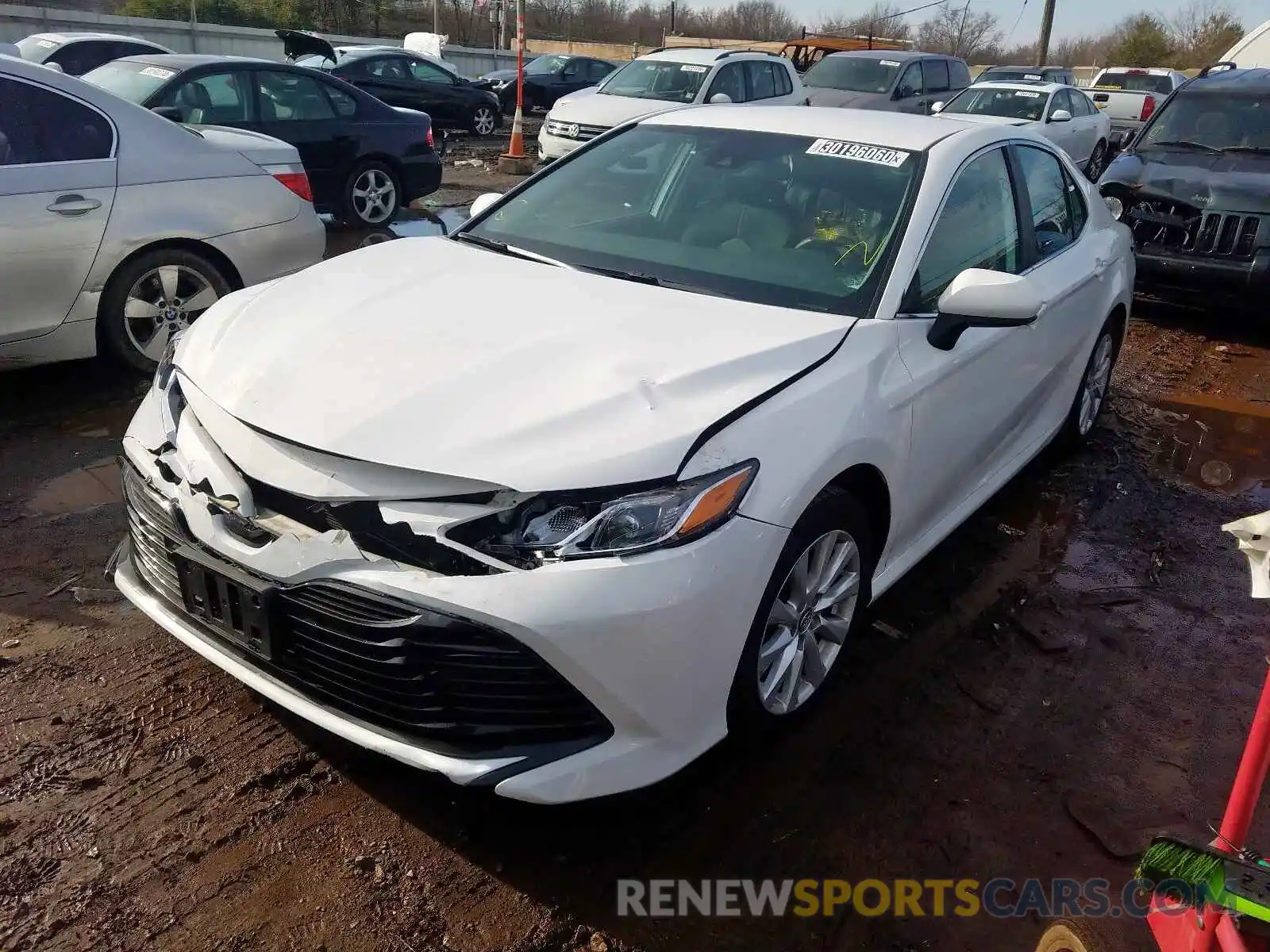 2 Photograph of a damaged car 4T1B11HKXKU181732 TOYOTA CAMRY 2019