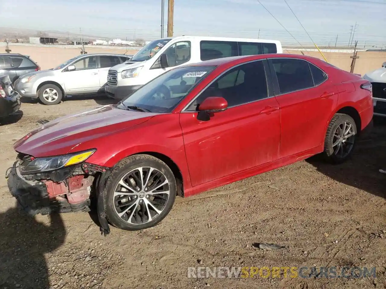 1 Photograph of a damaged car 4T1B11HKXKU184601 TOYOTA CAMRY 2019