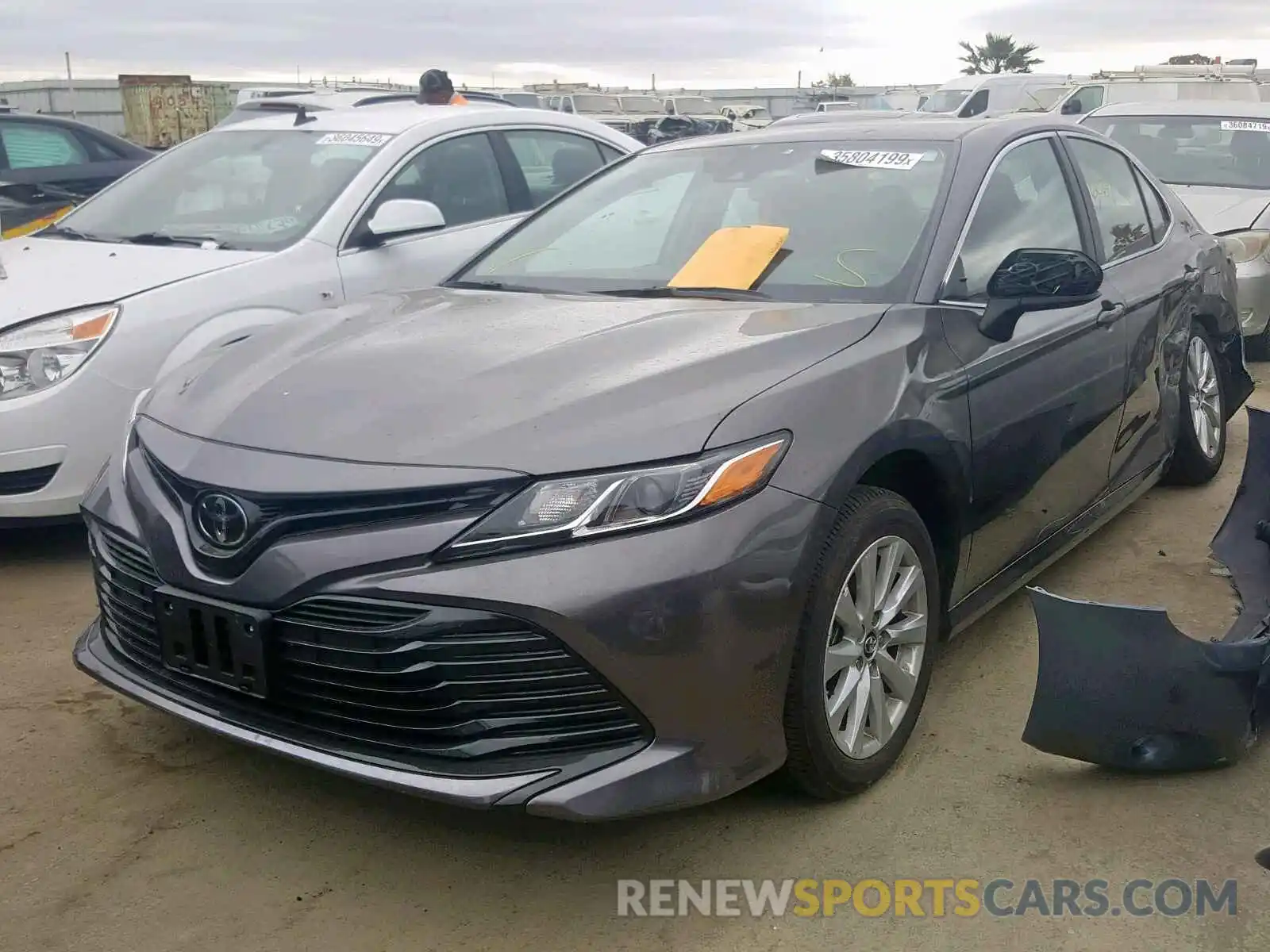 2 Photograph of a damaged car 4T1B11HKXKU193007 TOYOTA CAMRY 2019