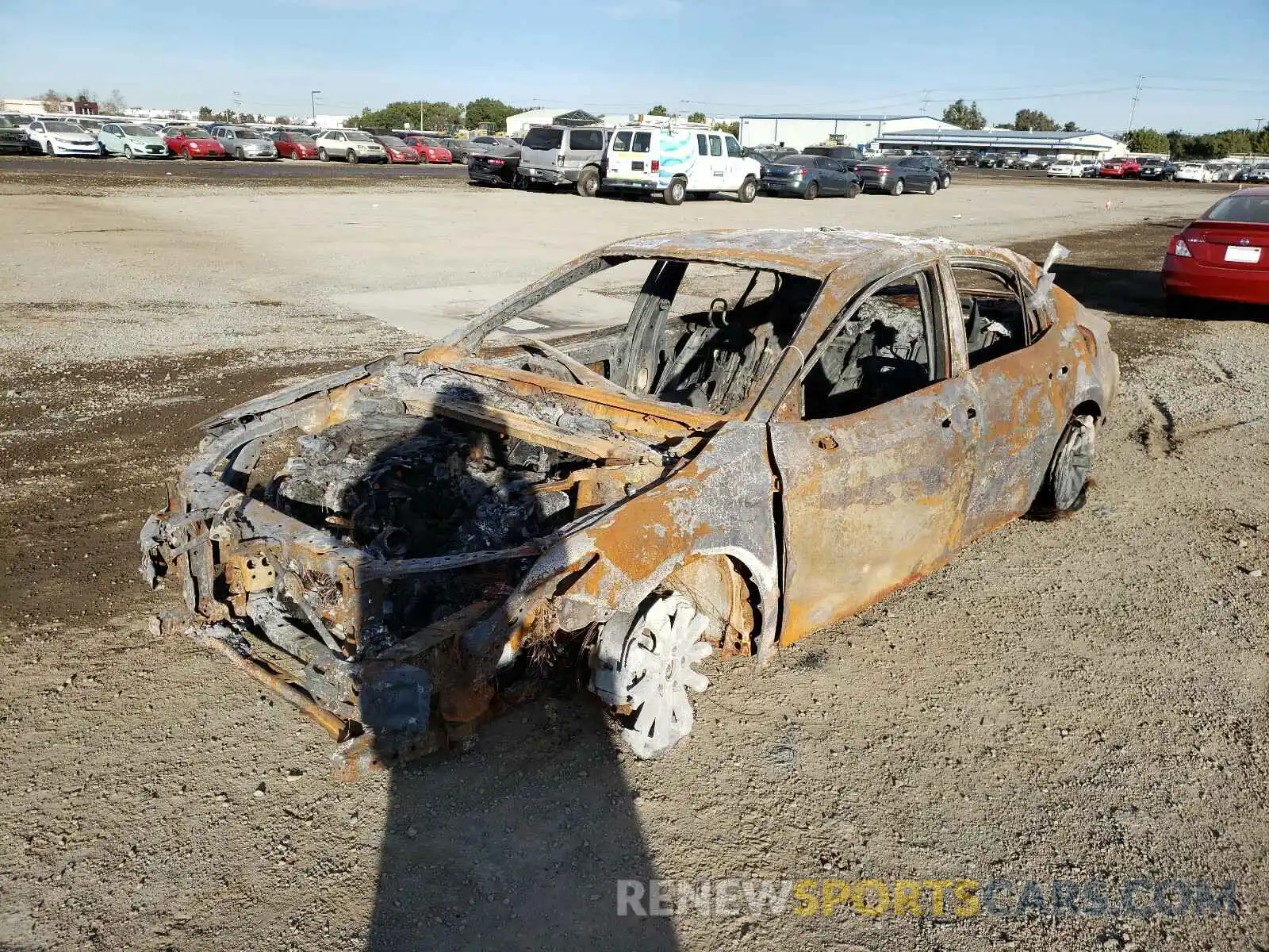 2 Photograph of a damaged car 4T1B11HKXKU193282 TOYOTA CAMRY 2019