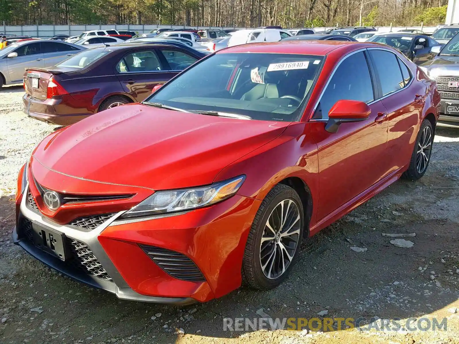 2 Photograph of a damaged car 4T1B11HKXKU195999 TOYOTA CAMRY 2019