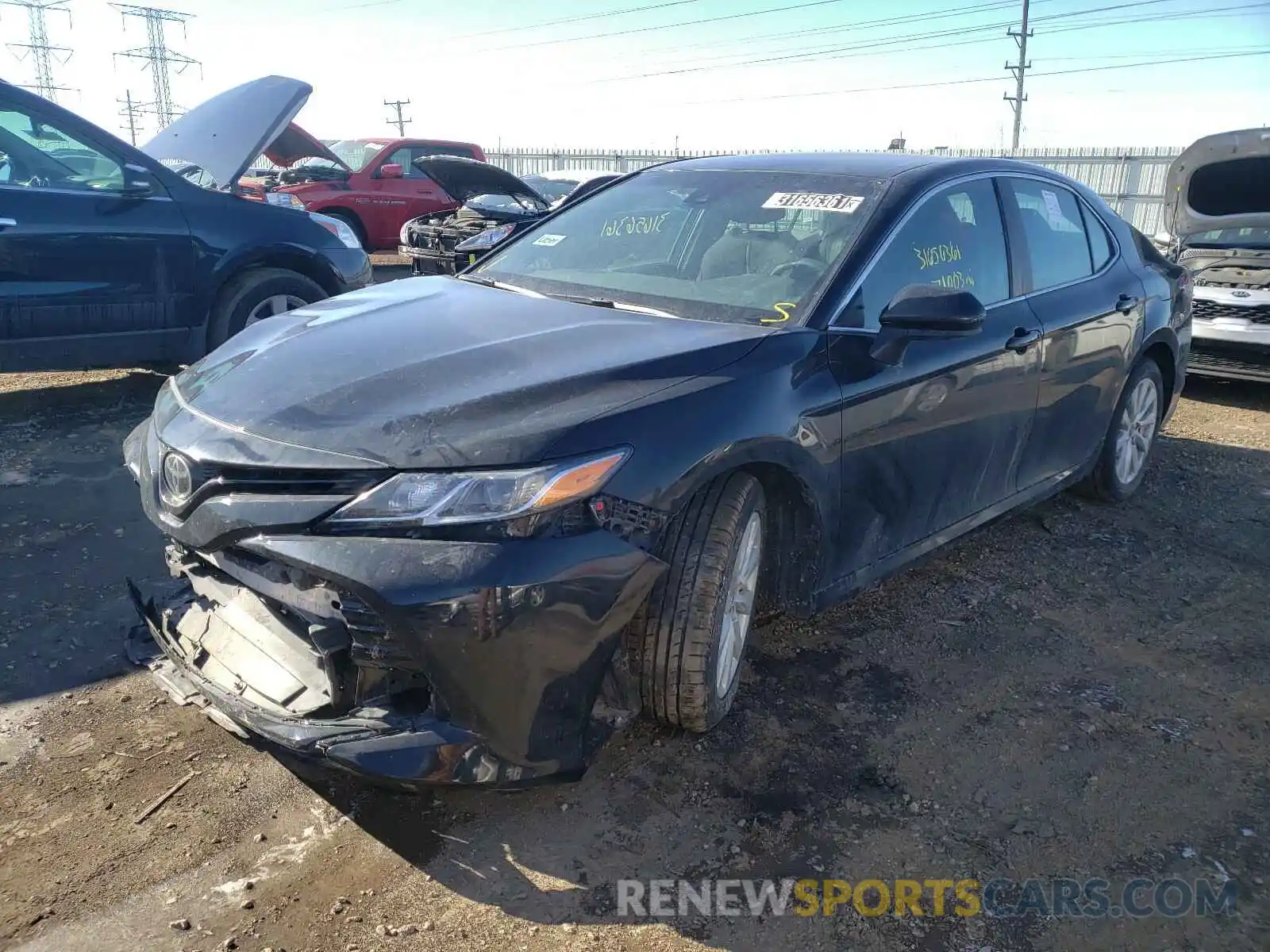 2 Photograph of a damaged car 4T1B11HKXKU196179 TOYOTA CAMRY 2019