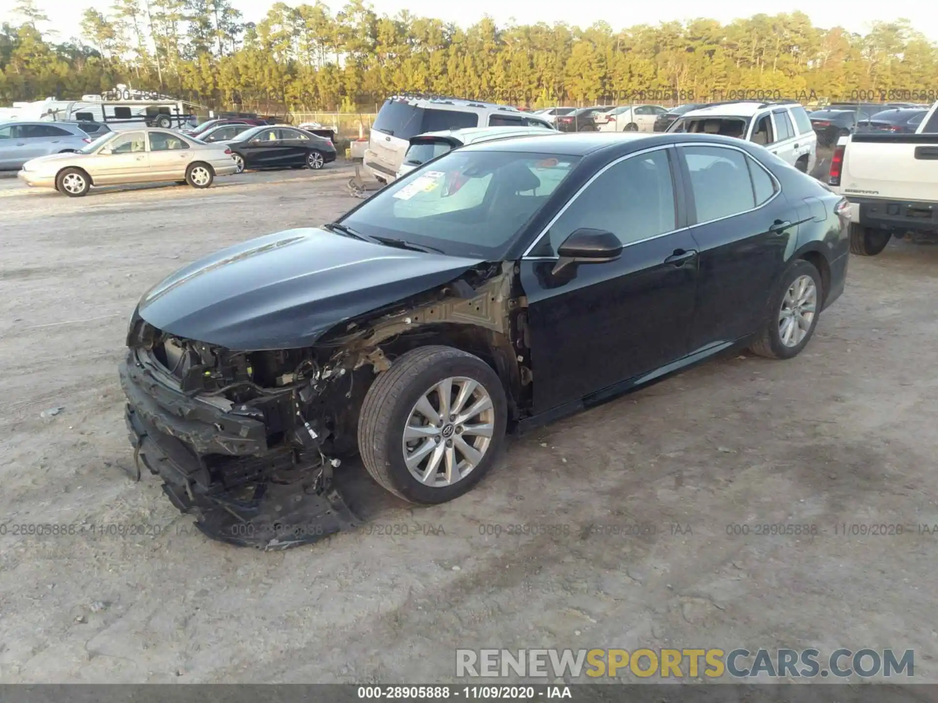 2 Photograph of a damaged car 4T1B11HKXKU196702 TOYOTA CAMRY 2019