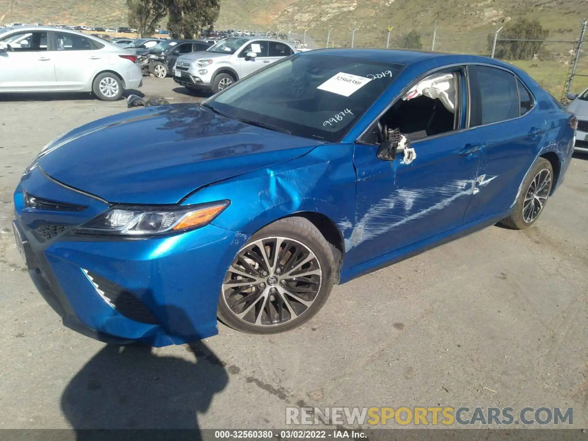 2 Photograph of a damaged car 4T1B11HKXKU199874 TOYOTA CAMRY 2019