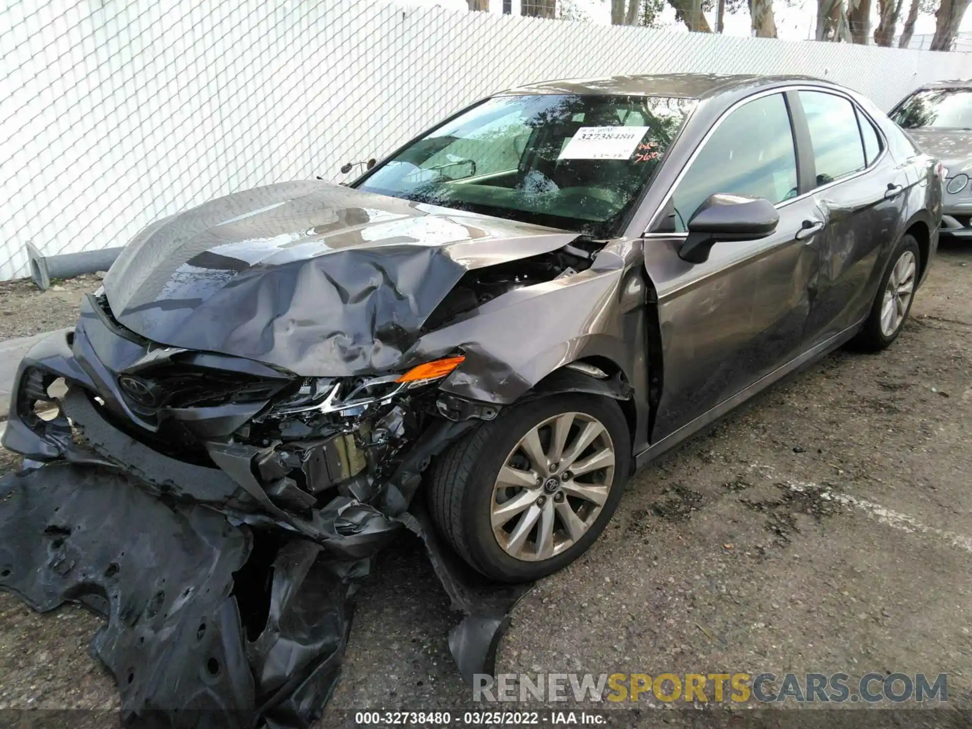 2 Photograph of a damaged car 4T1B11HKXKU202532 TOYOTA CAMRY 2019