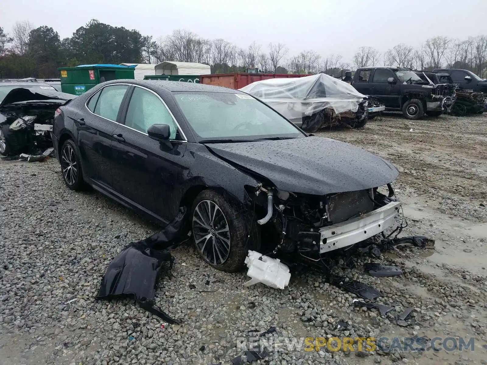 1 Photograph of a damaged car 4T1B11HKXKU206015 TOYOTA CAMRY 2019