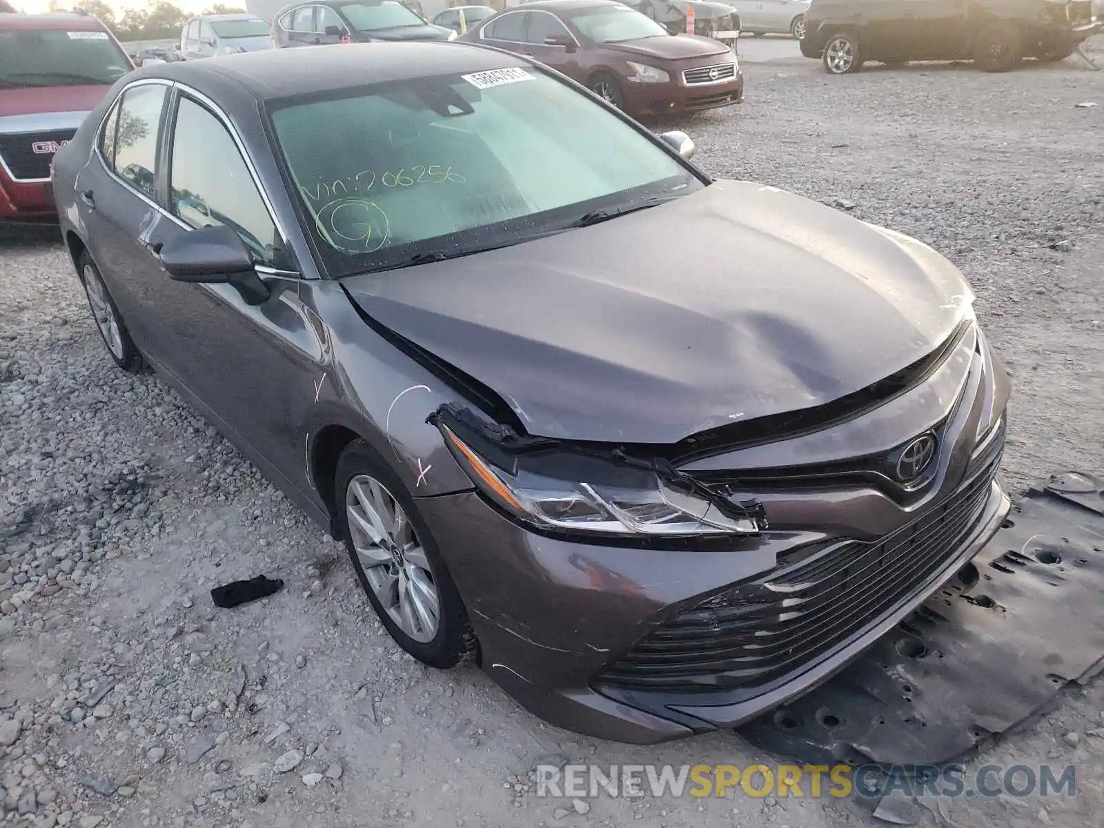 1 Photograph of a damaged car 4T1B11HKXKU206256 TOYOTA CAMRY 2019