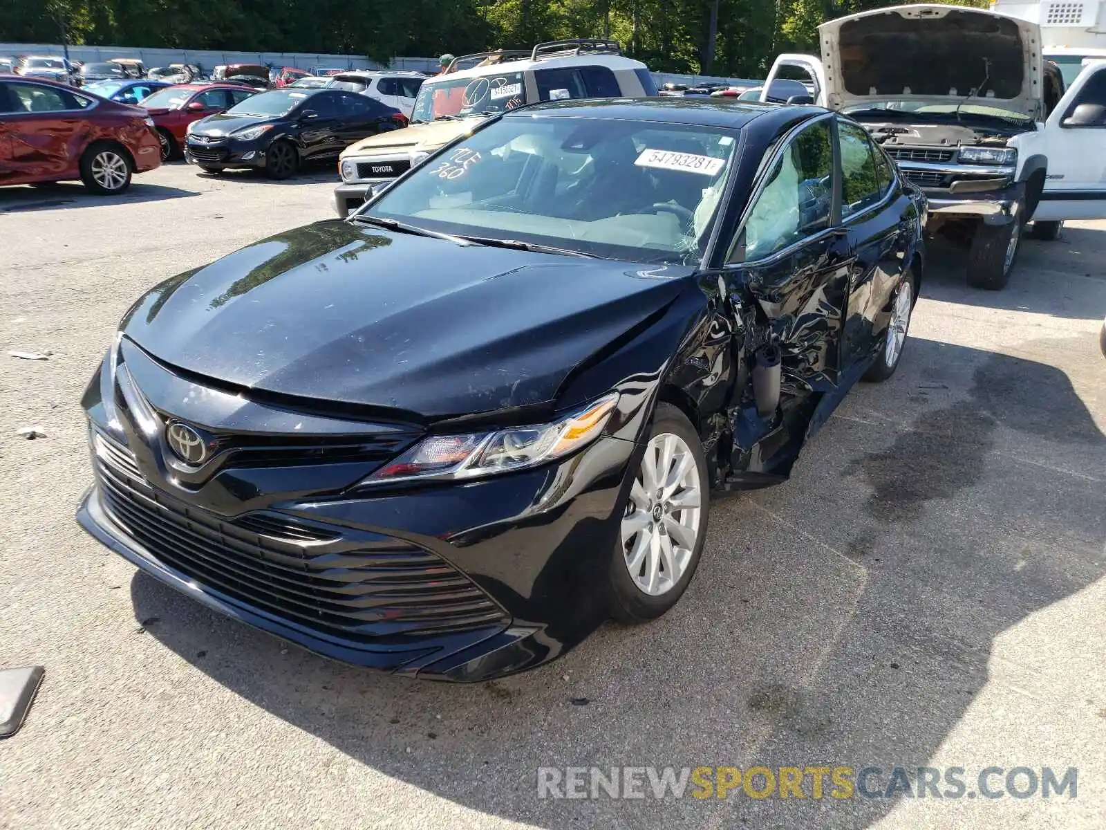 2 Photograph of a damaged car 4T1B11HKXKU207309 TOYOTA CAMRY 2019