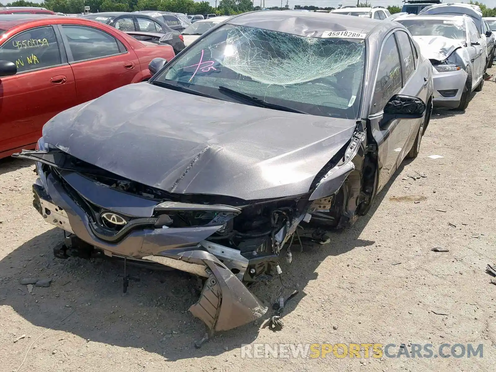 2 Photograph of a damaged car 4T1B11HKXKU213806 TOYOTA CAMRY 2019