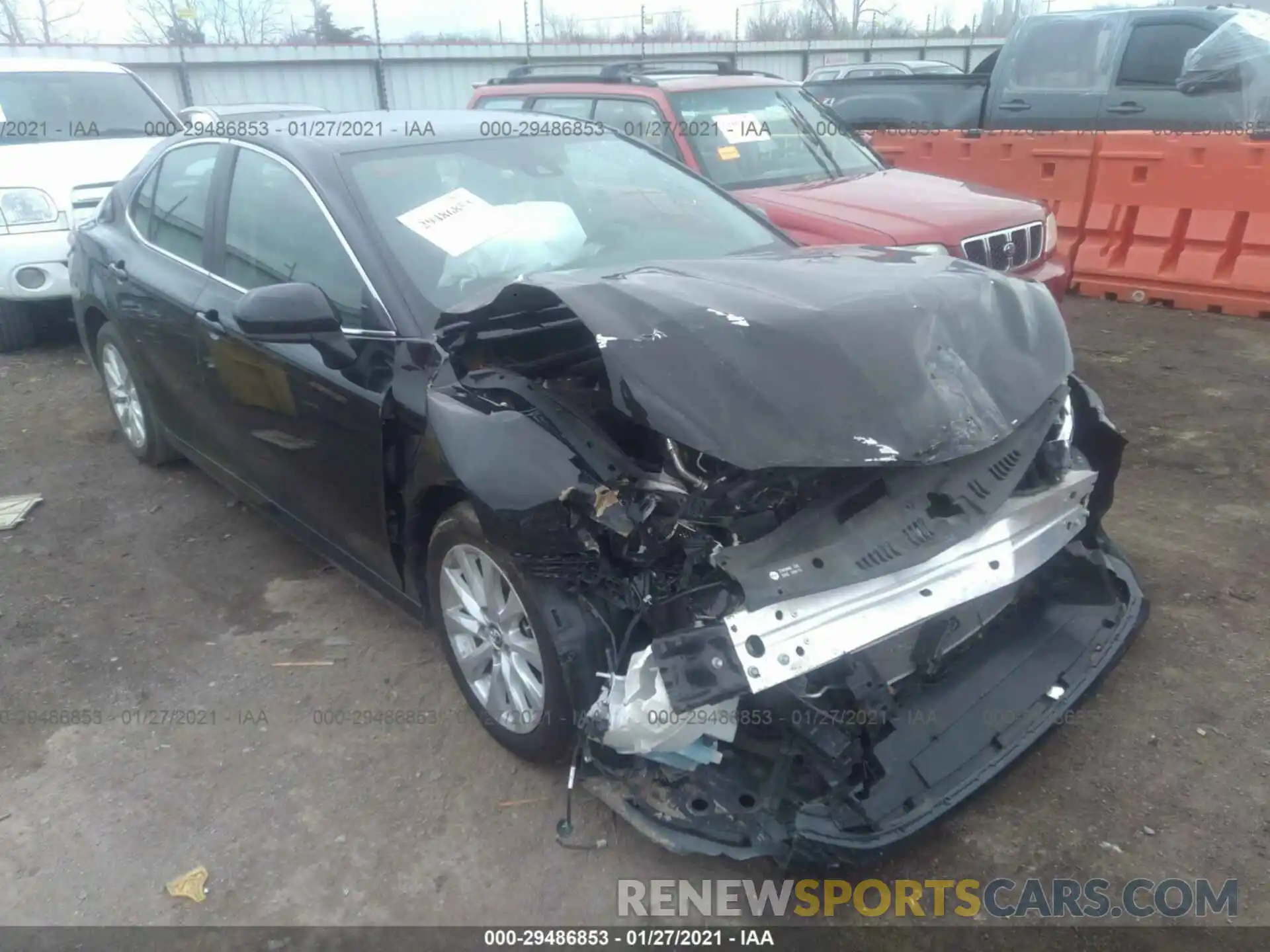 1 Photograph of a damaged car 4T1B11HKXKU218441 TOYOTA CAMRY 2019