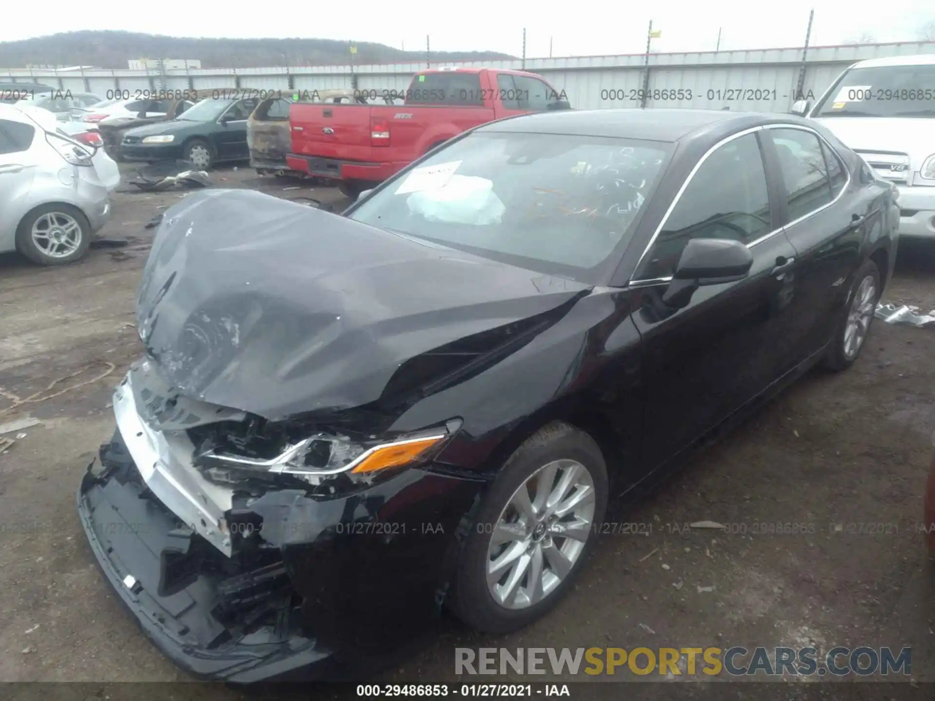 2 Photograph of a damaged car 4T1B11HKXKU218441 TOYOTA CAMRY 2019