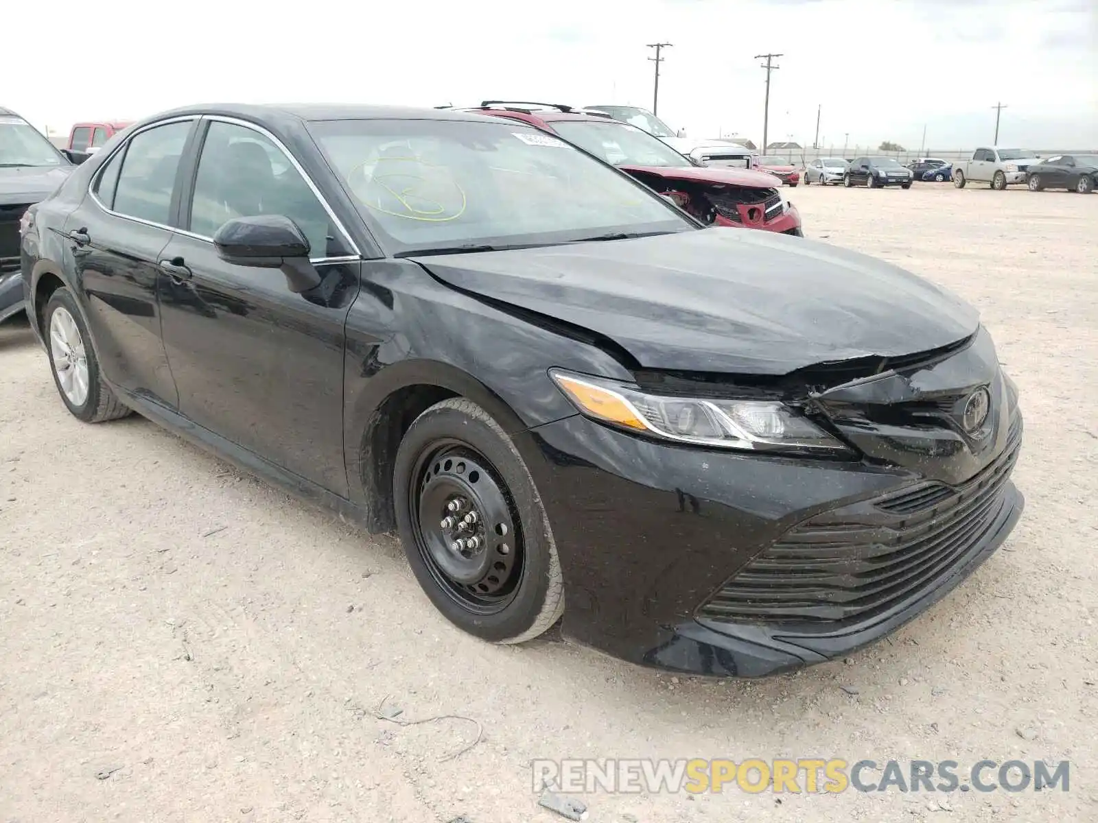 1 Photograph of a damaged car 4T1B11HKXKU222148 TOYOTA CAMRY 2019