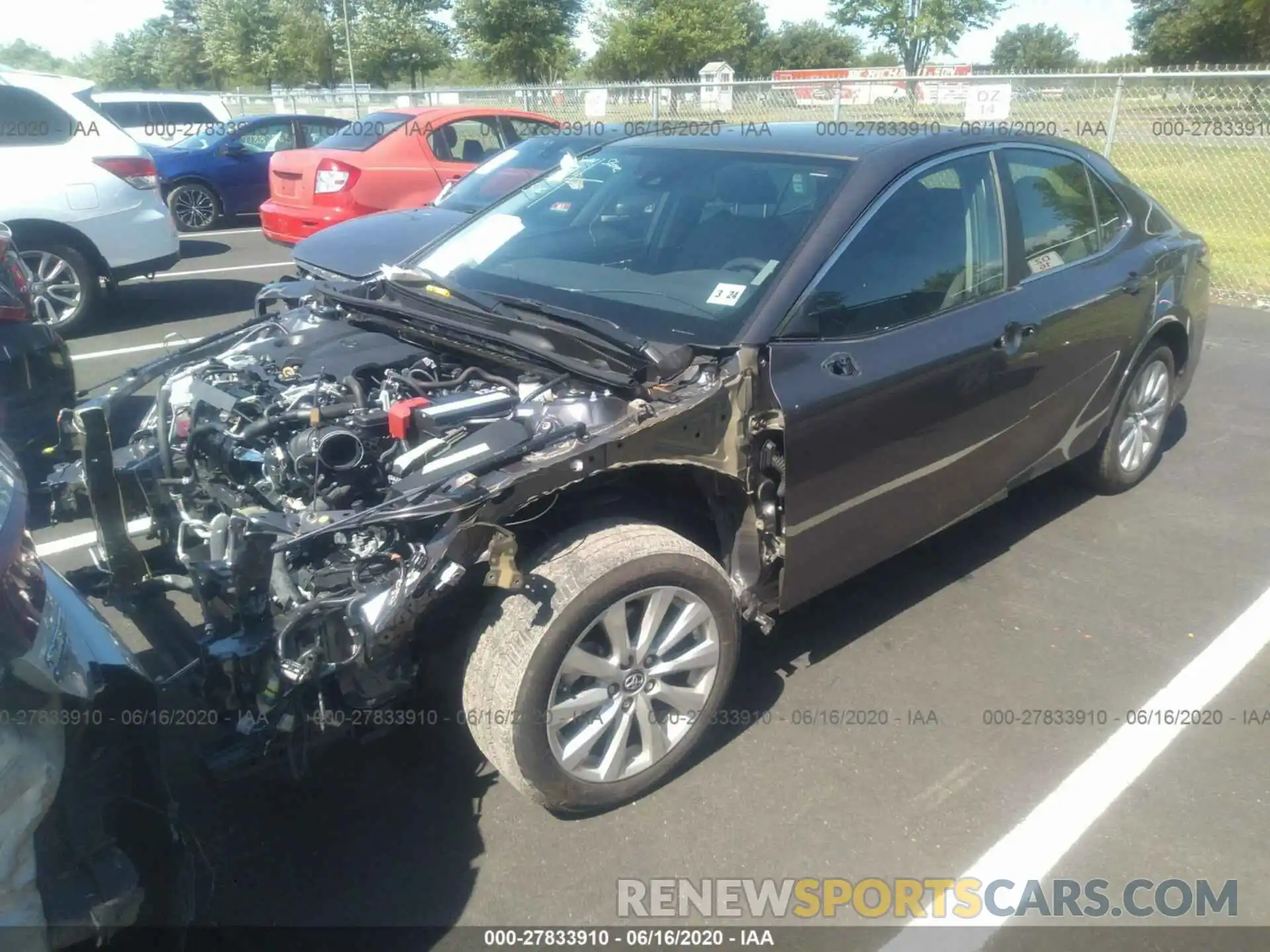 2 Photograph of a damaged car 4T1B11HKXKU227124 TOYOTA CAMRY 2019