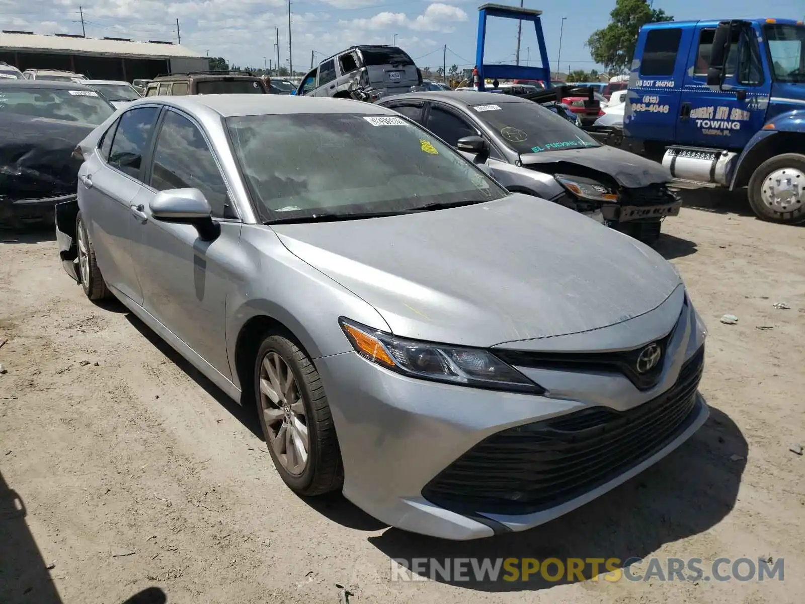 1 Photograph of a damaged car 4T1B11HKXKU228905 TOYOTA CAMRY 2019