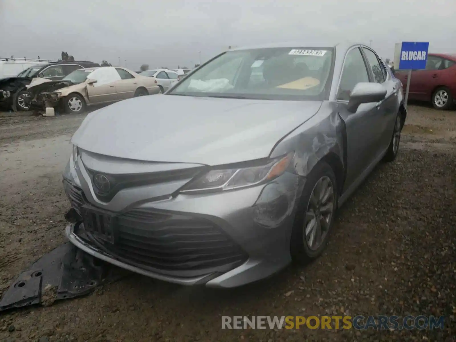 2 Photograph of a damaged car 4T1B11HKXKU229908 TOYOTA CAMRY 2019