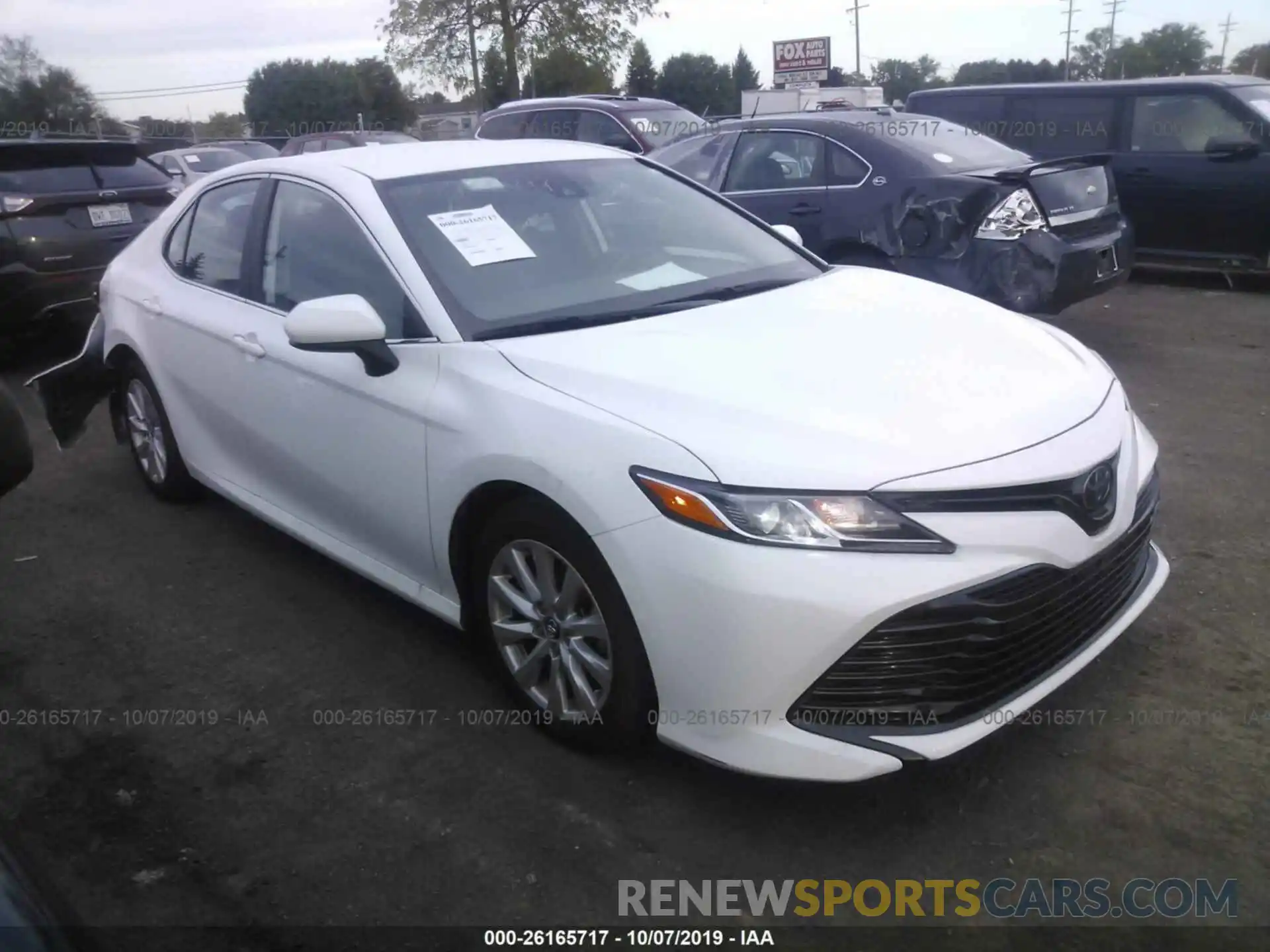 1 Photograph of a damaged car 4T1B11HKXKU232257 TOYOTA CAMRY 2019