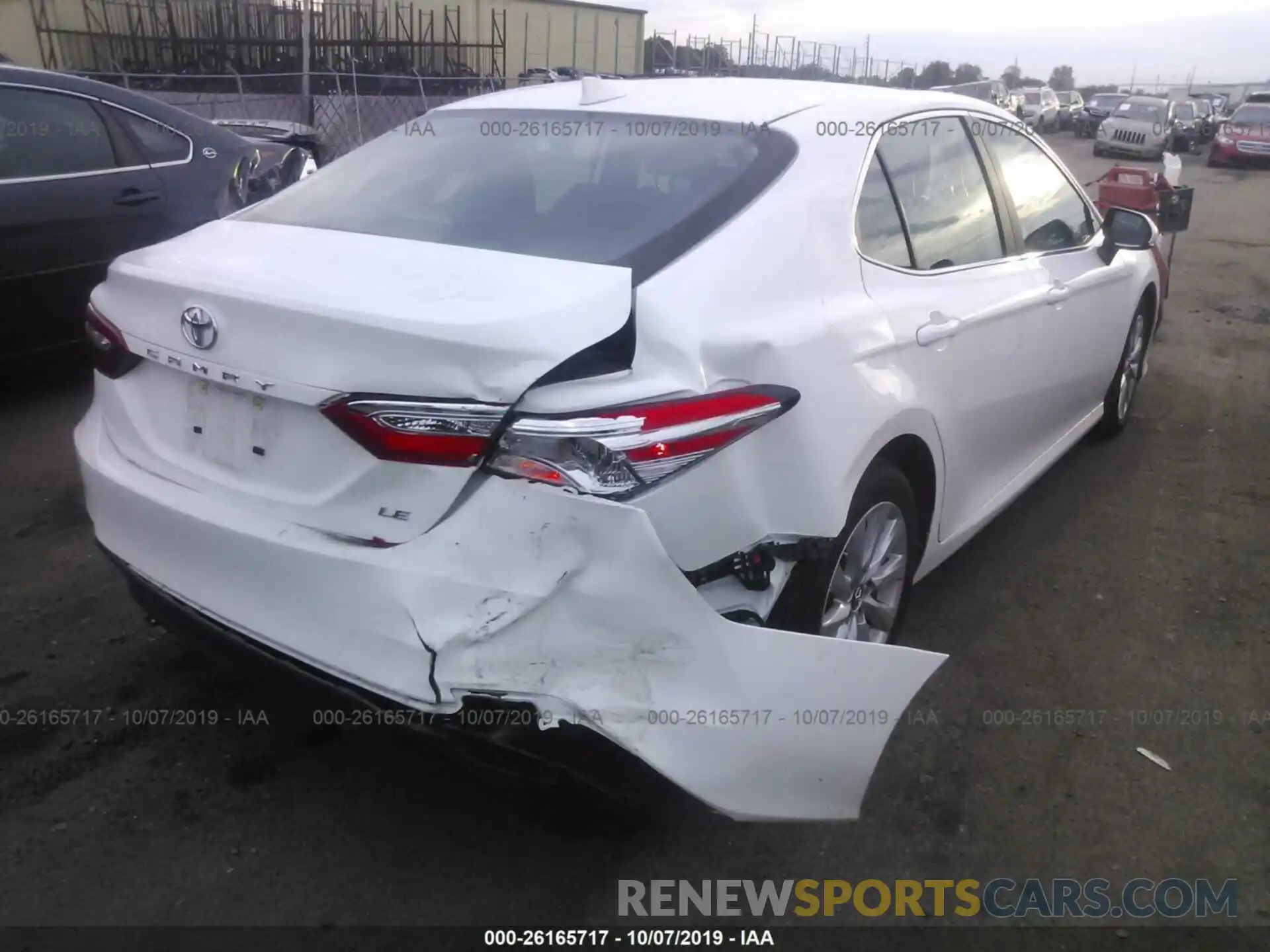 4 Фотография поврежденного автомобиля 4T1B11HKXKU232257 TOYOTA CAMRY 2019