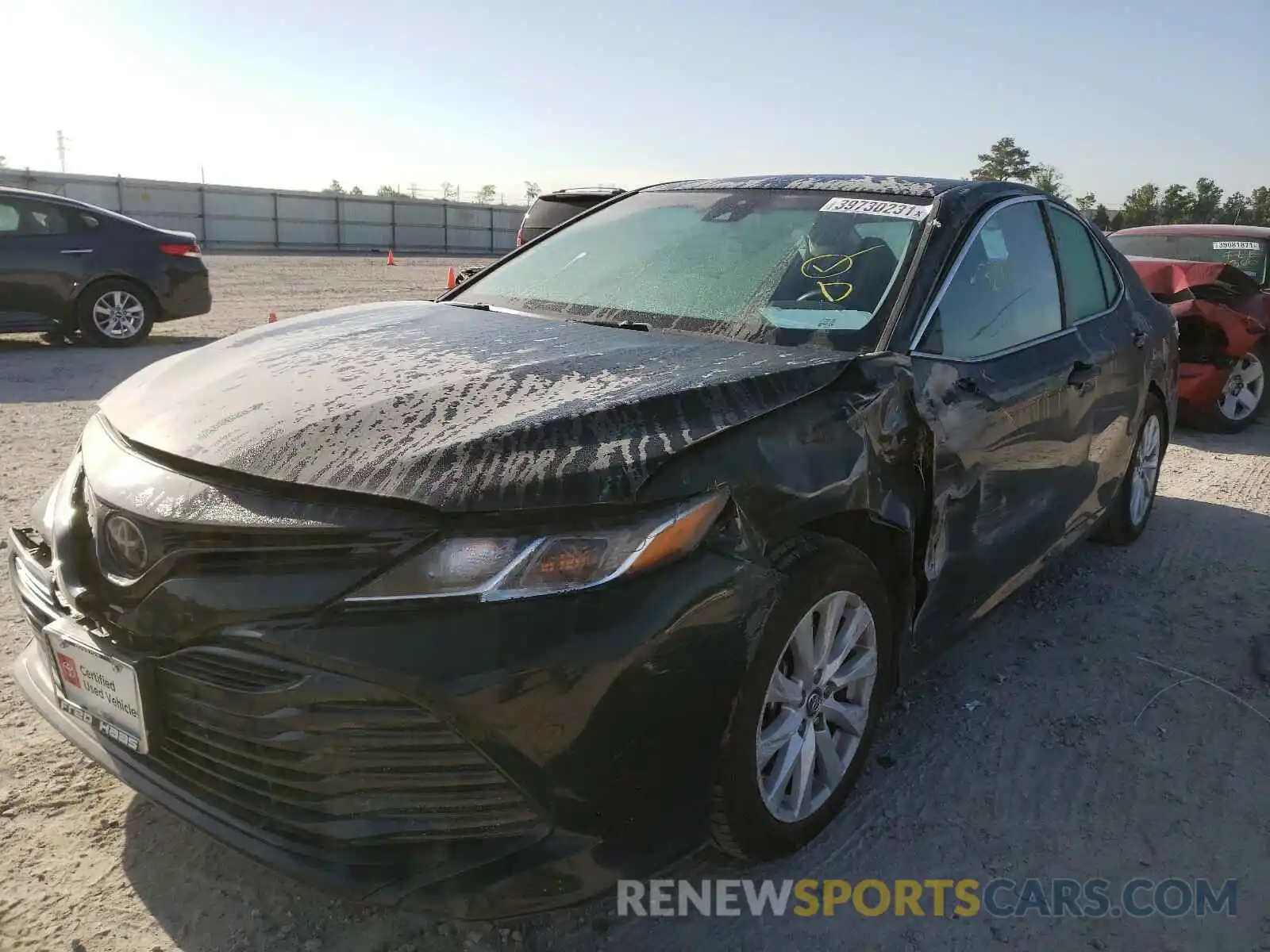 2 Photograph of a damaged car 4T1B11HKXKU235403 TOYOTA CAMRY 2019