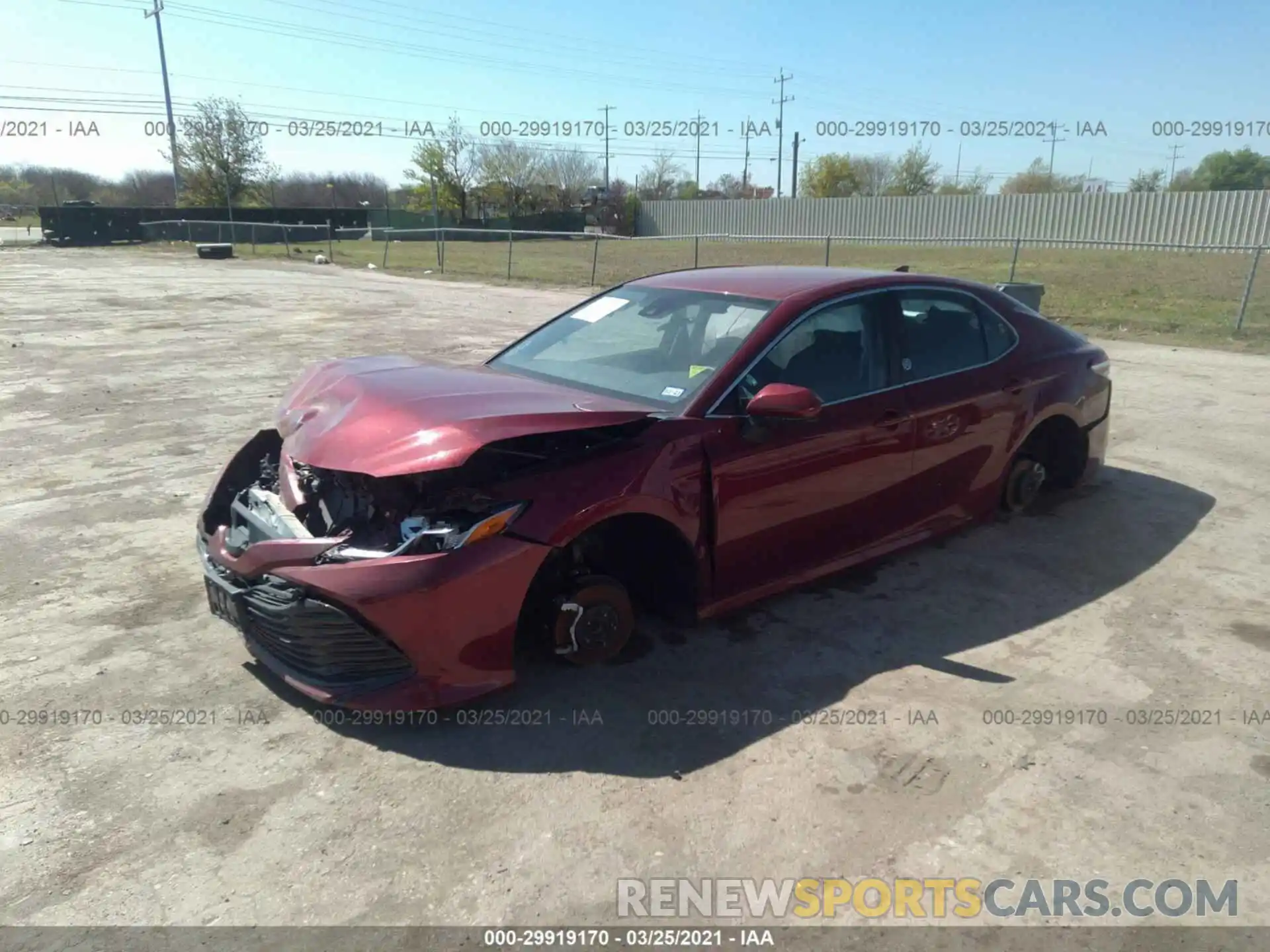 2 Photograph of a damaged car 4T1B11HKXKU236177 TOYOTA CAMRY 2019