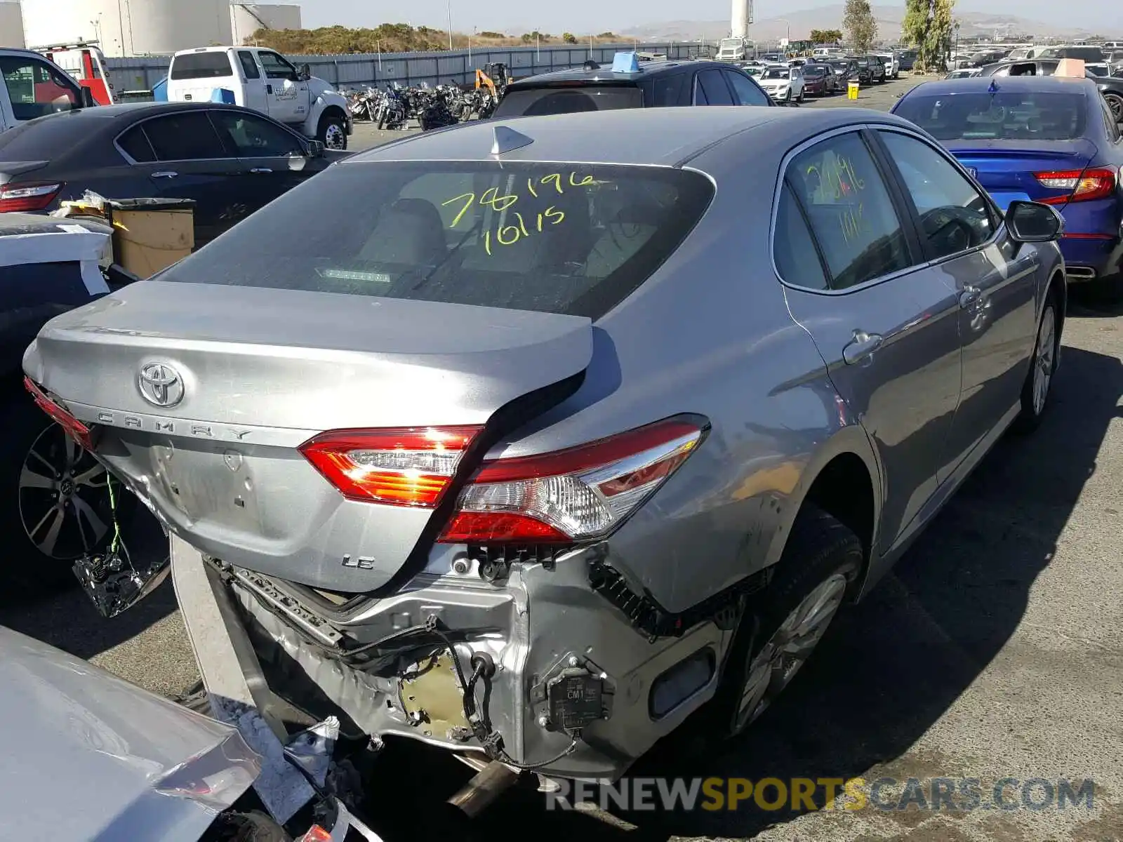 4 Фотография поврежденного автомобиля 4T1B11HKXKU236759 TOYOTA CAMRY 2019