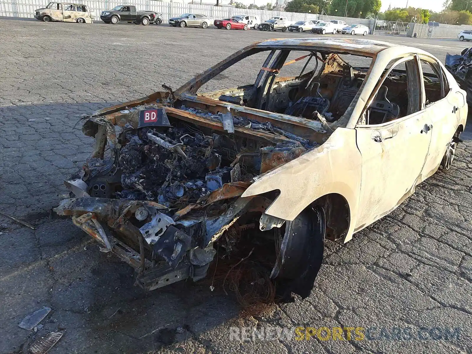 2 Photograph of a damaged car 4T1B11HKXKU237197 TOYOTA CAMRY 2019