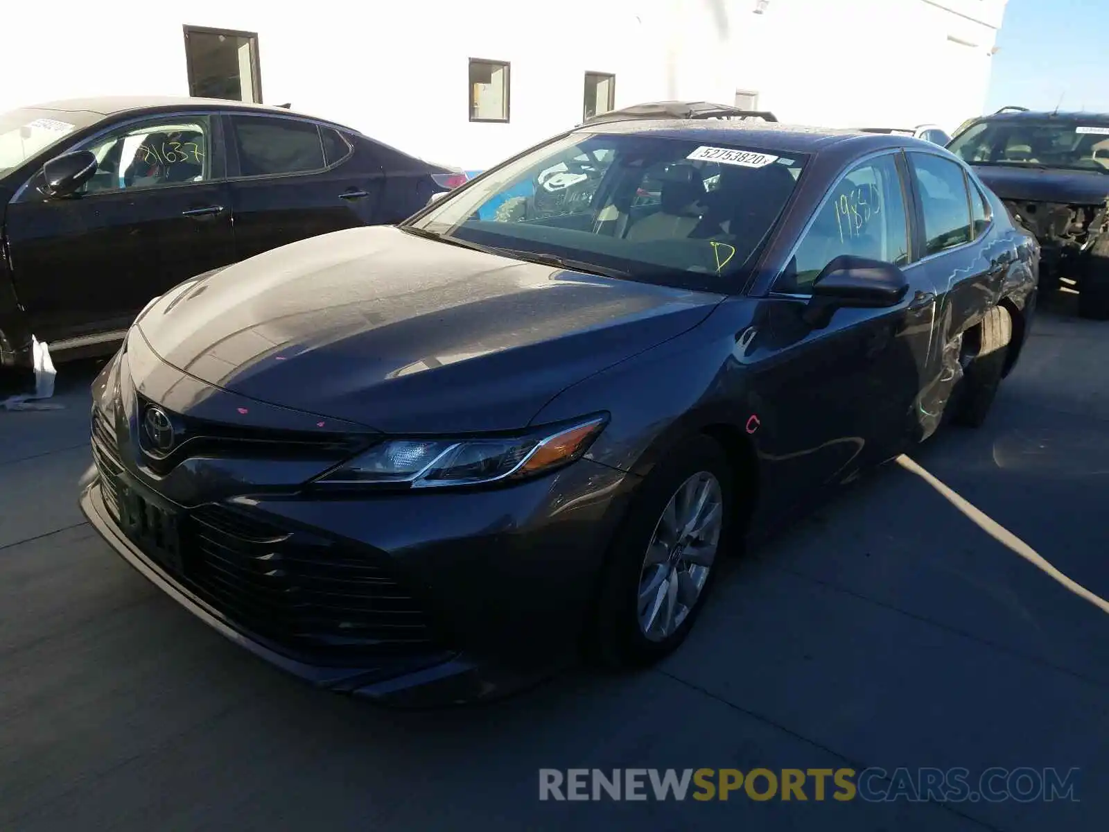 2 Photograph of a damaged car 4T1B11HKXKU238995 TOYOTA CAMRY 2019