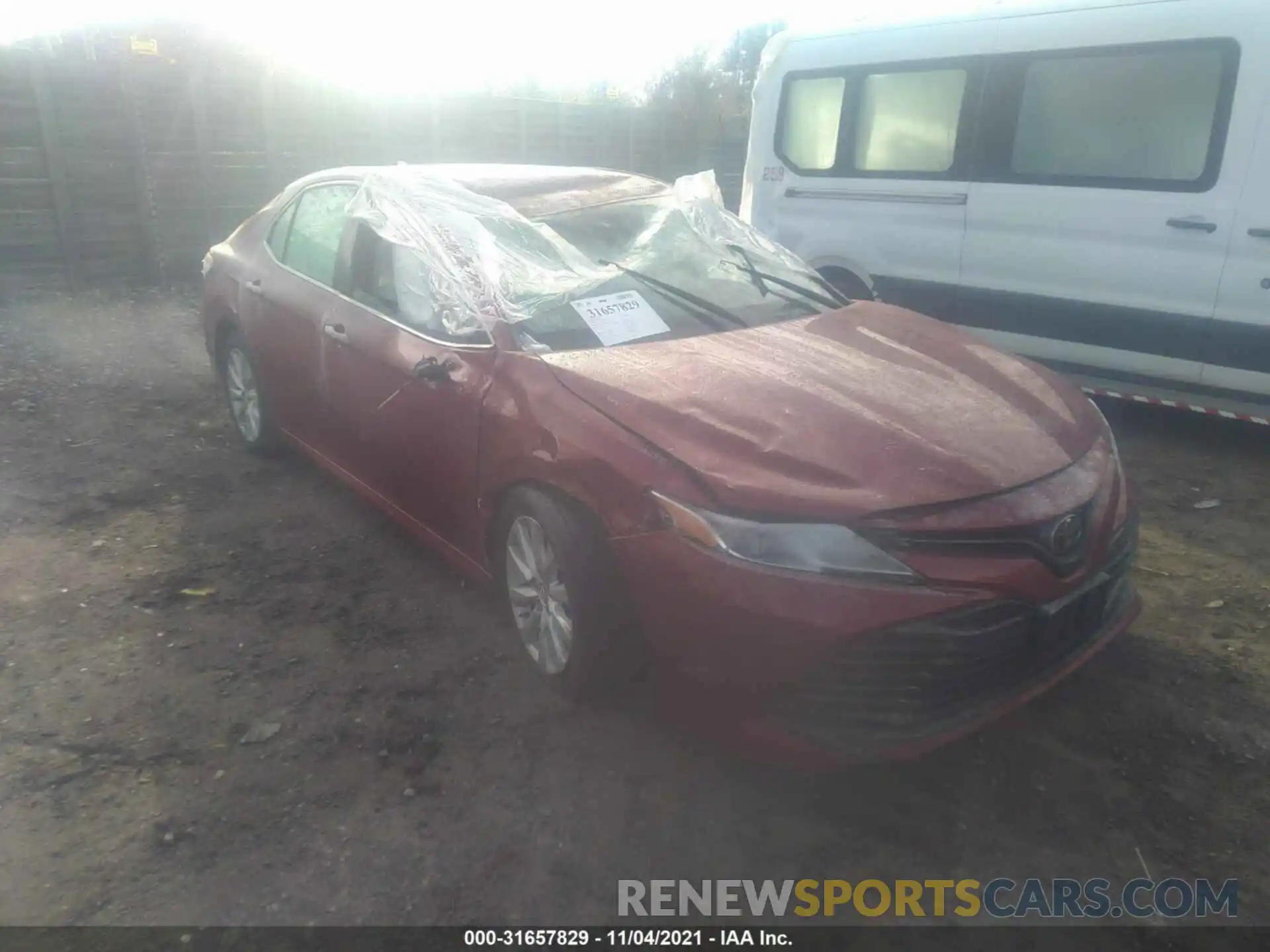 1 Photograph of a damaged car 4T1B11HKXKU241413 TOYOTA CAMRY 2019