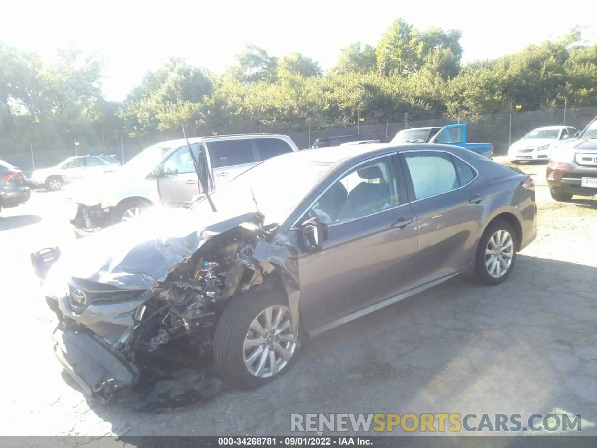 2 Photograph of a damaged car 4T1B11HKXKU242884 TOYOTA CAMRY 2019