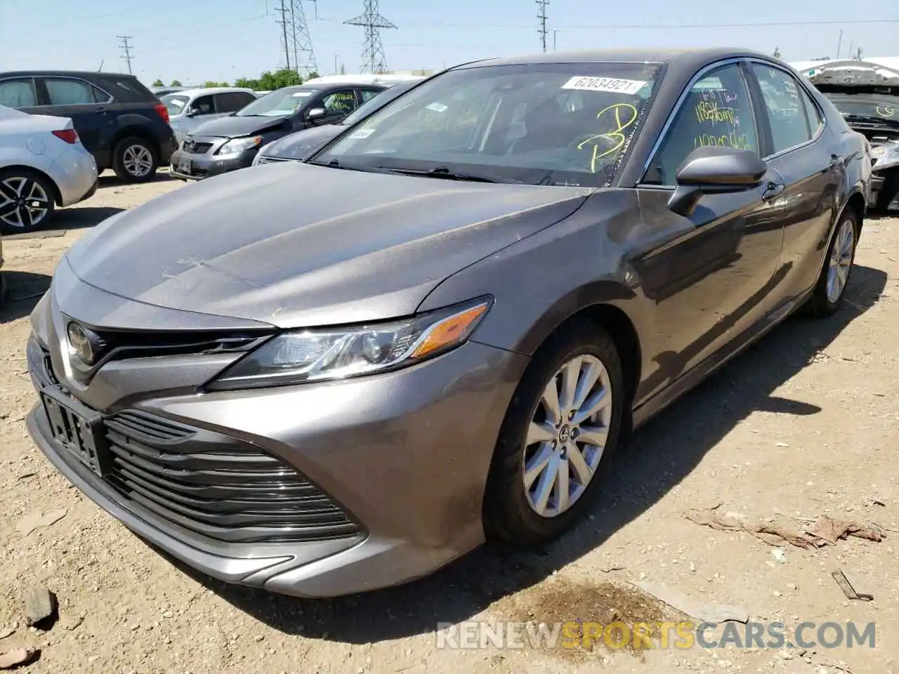 2 Photograph of a damaged car 4T1B11HKXKU243923 TOYOTA CAMRY 2019