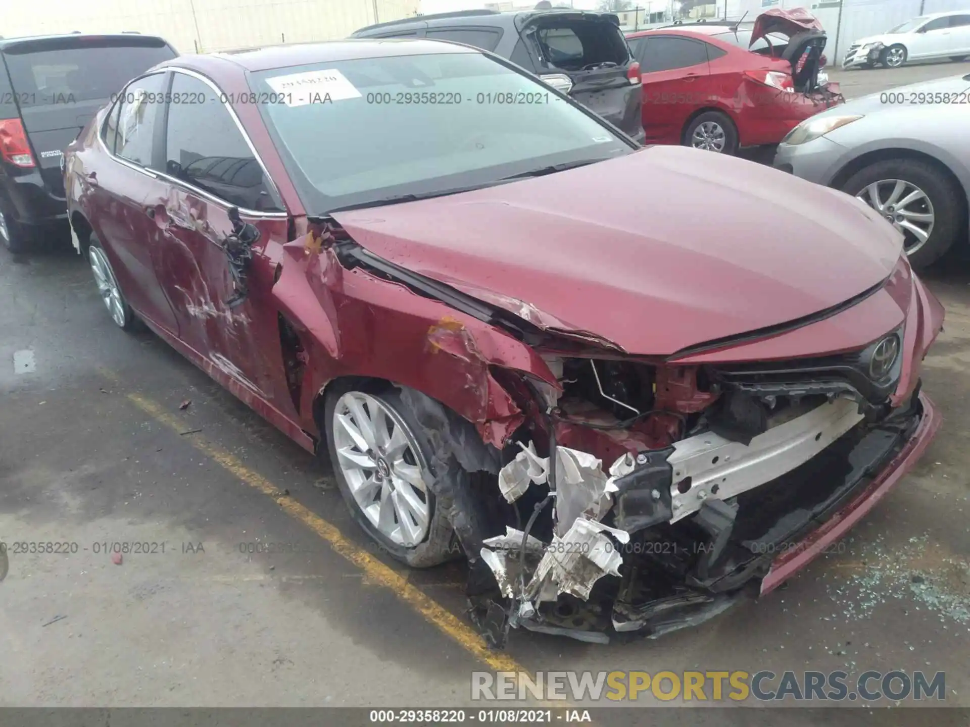 1 Photograph of a damaged car 4T1B11HKXKU248541 TOYOTA CAMRY 2019