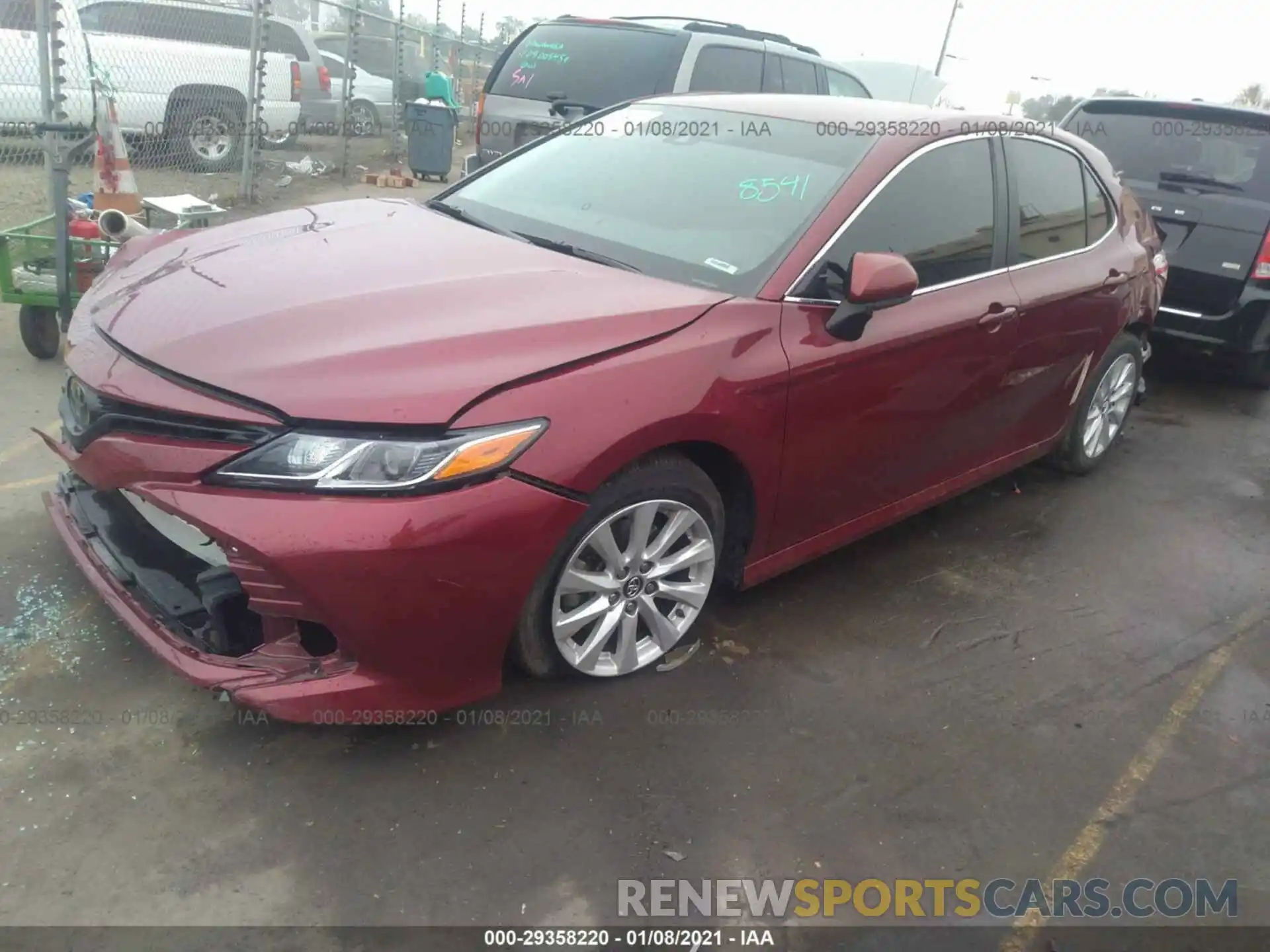 2 Photograph of a damaged car 4T1B11HKXKU248541 TOYOTA CAMRY 2019