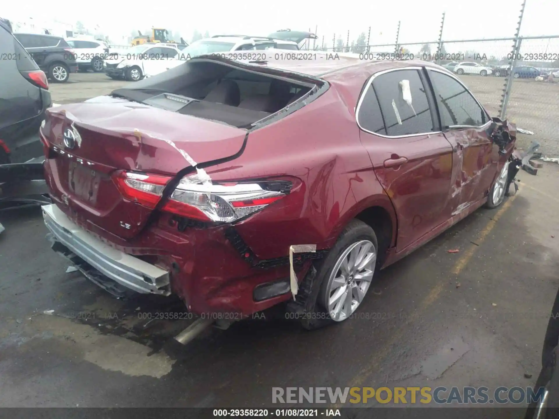 4 Фотография поврежденного автомобиля 4T1B11HKXKU248541 TOYOTA CAMRY 2019