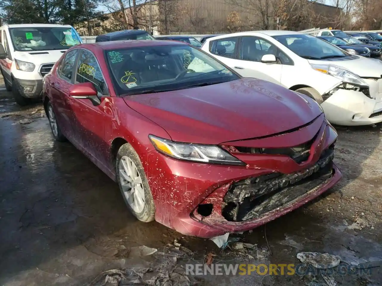 1 Photograph of a damaged car 4T1B11HKXKU248605 TOYOTA CAMRY 2019