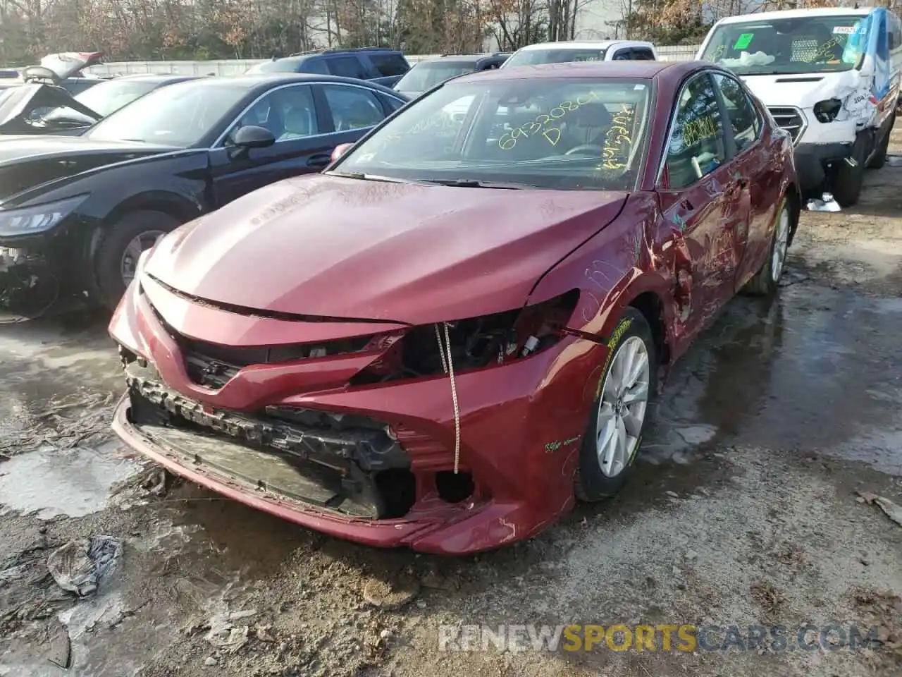 2 Photograph of a damaged car 4T1B11HKXKU248605 TOYOTA CAMRY 2019