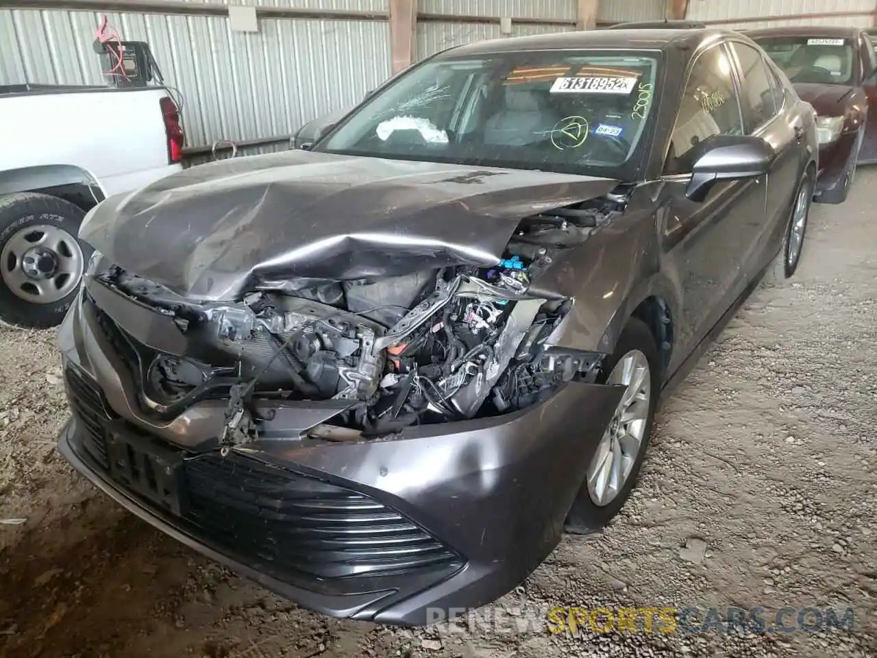 2 Photograph of a damaged car 4T1B11HKXKU250015 TOYOTA CAMRY 2019