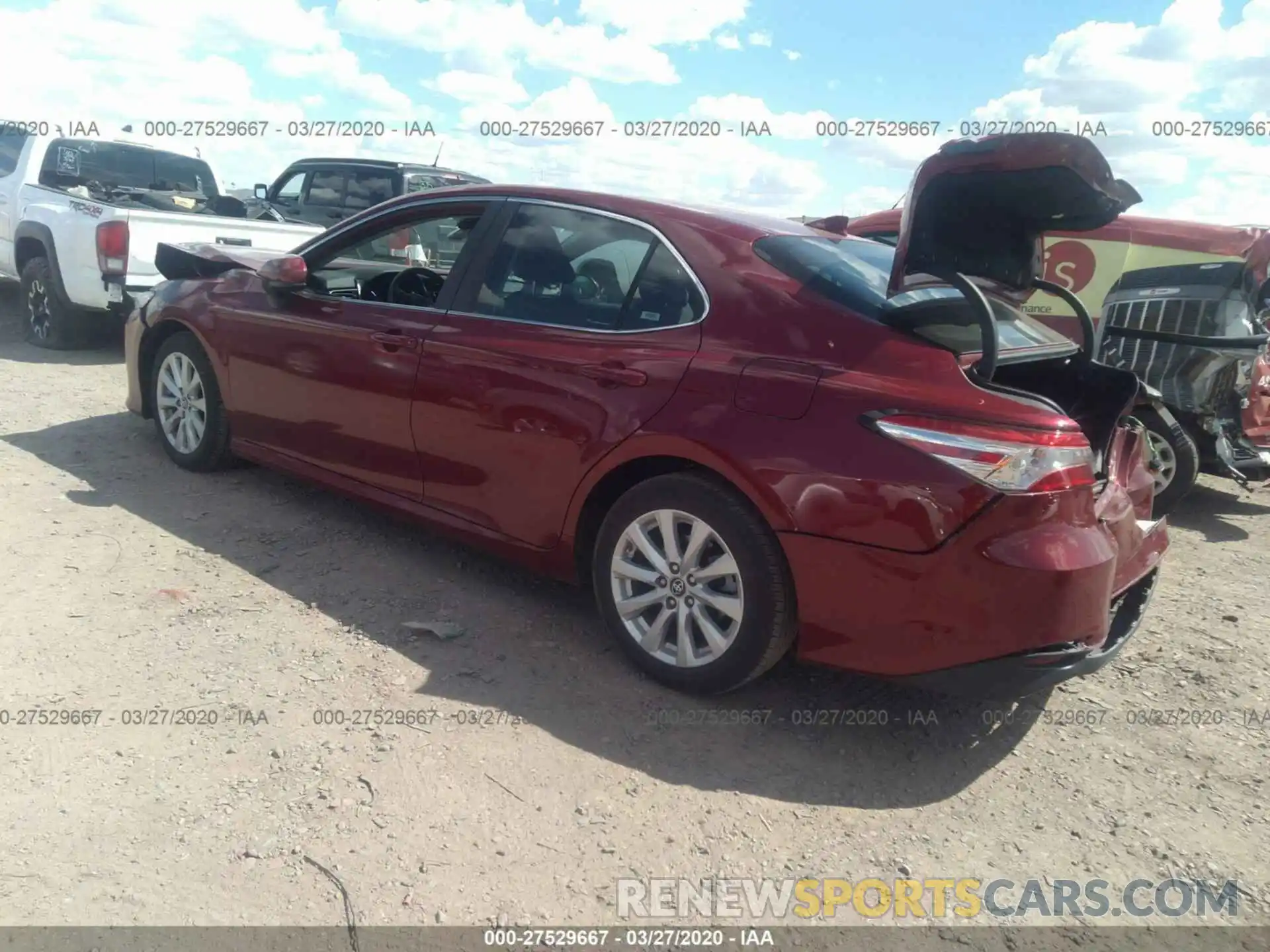 3 Photograph of a damaged car 4T1B11HKXKU257627 TOYOTA CAMRY 2019