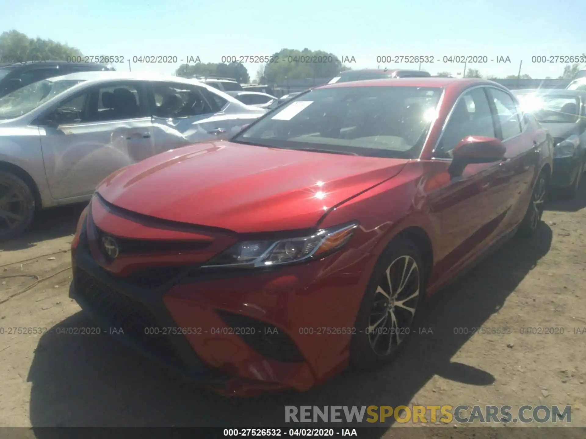 2 Photograph of a damaged car 4T1B11HKXKU276999 TOYOTA CAMRY 2019