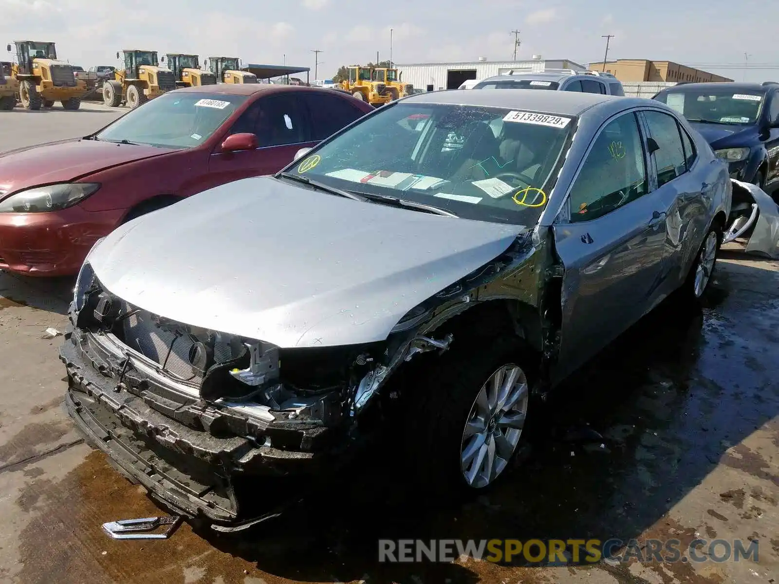 2 Photograph of a damaged car 4T1B11HKXKU289803 TOYOTA CAMRY 2019