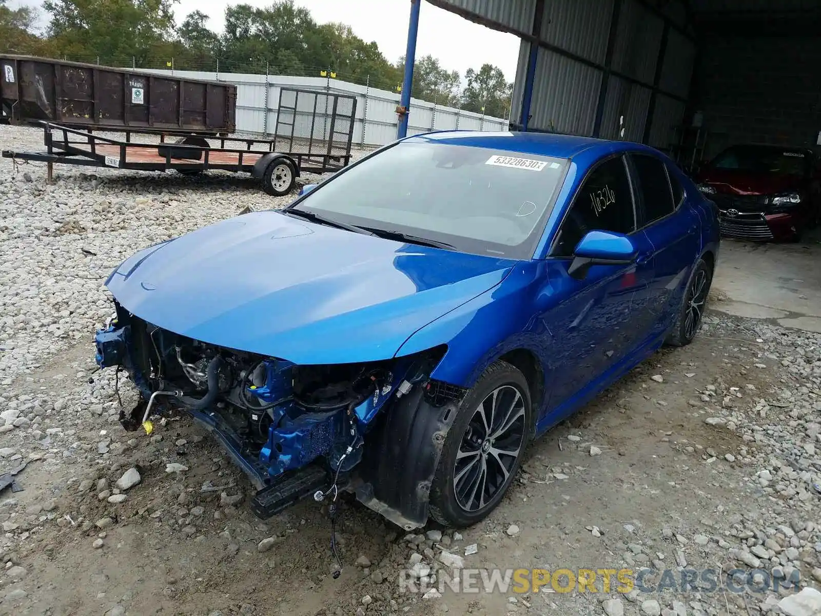 2 Photograph of a damaged car 4T1B11HKXKU297657 TOYOTA CAMRY 2019